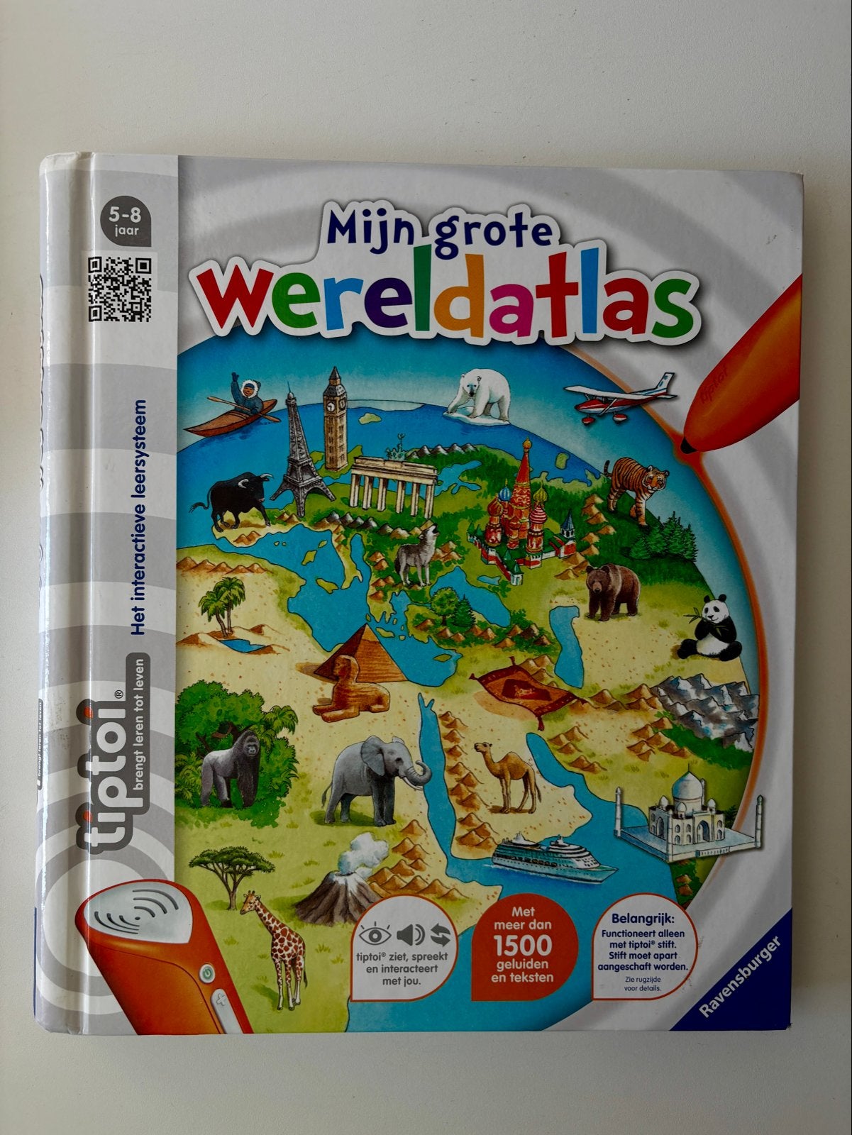 Tiptoi boek - Mijn grote Wereldatlas (5-8 jaar), Boeken, Overige atlassen, 2000 tot heden, Ophalen of Verzenden, Zo goed als nieuw