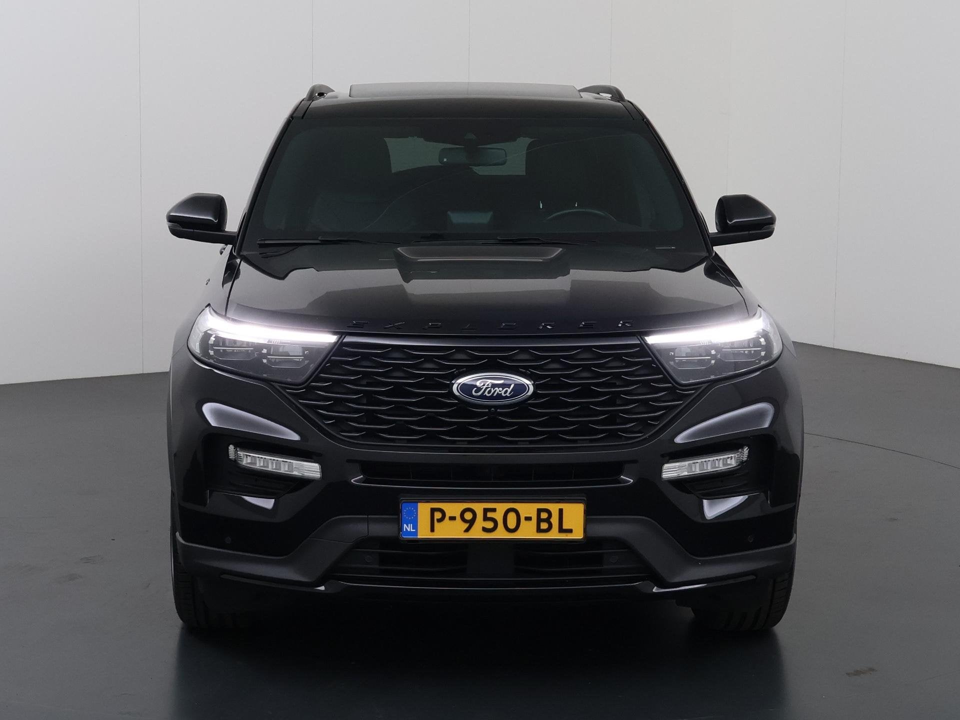 Ford Explorer 3.0 V6 EcoBoost PHEV ST-Line | Trekhaak | Pano, Auto's, Automaat, 14 kWh, 2441 kg, Zwart