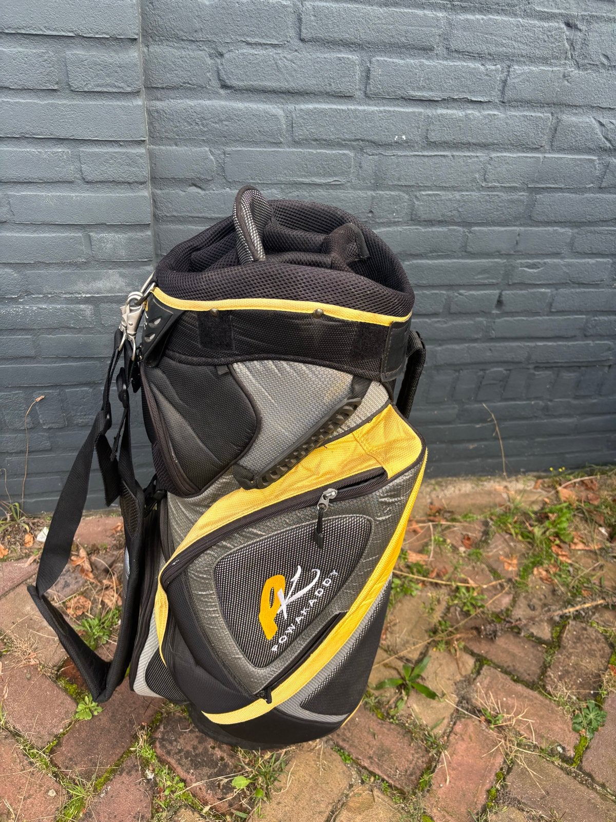 PowaKaddy Golftas - Zwart/Geel, Sport en Fitness, Ophalen of Verzenden, Gebruikt, Tas, Overige merken