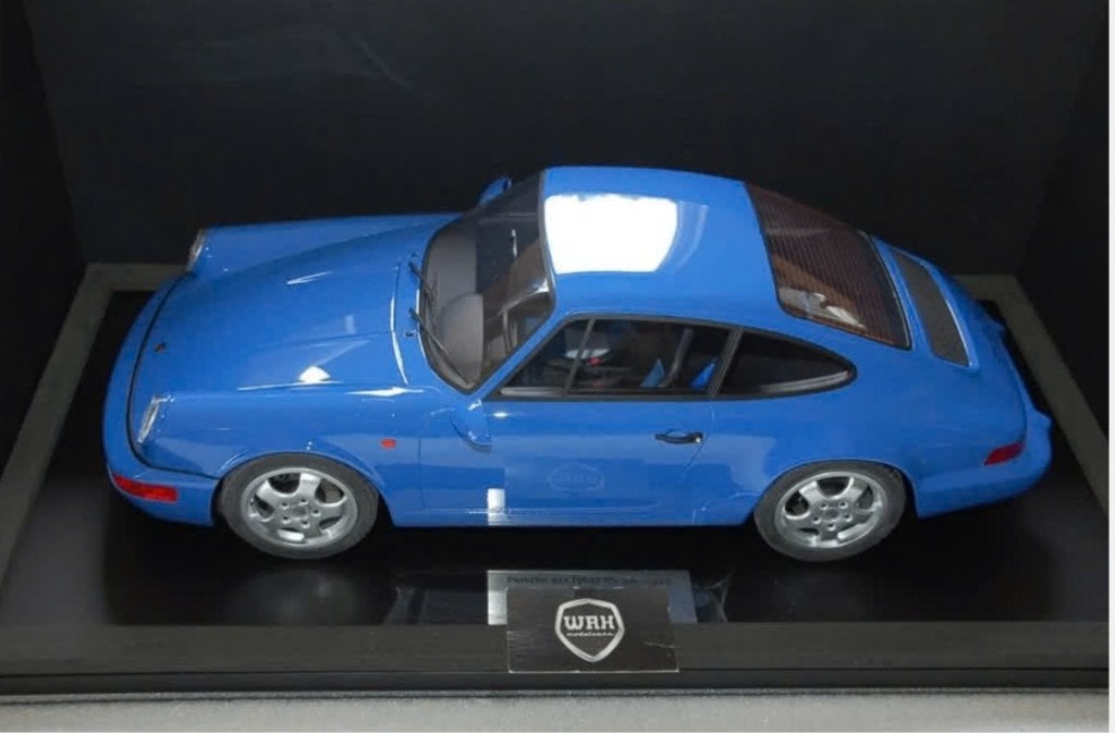 1:8 Minichamps Porsche 911 964 RS blue LTD 99 UNIEK !! WRH, Ophalen, Nieuw, 1:5 t/m 1:8, Auto