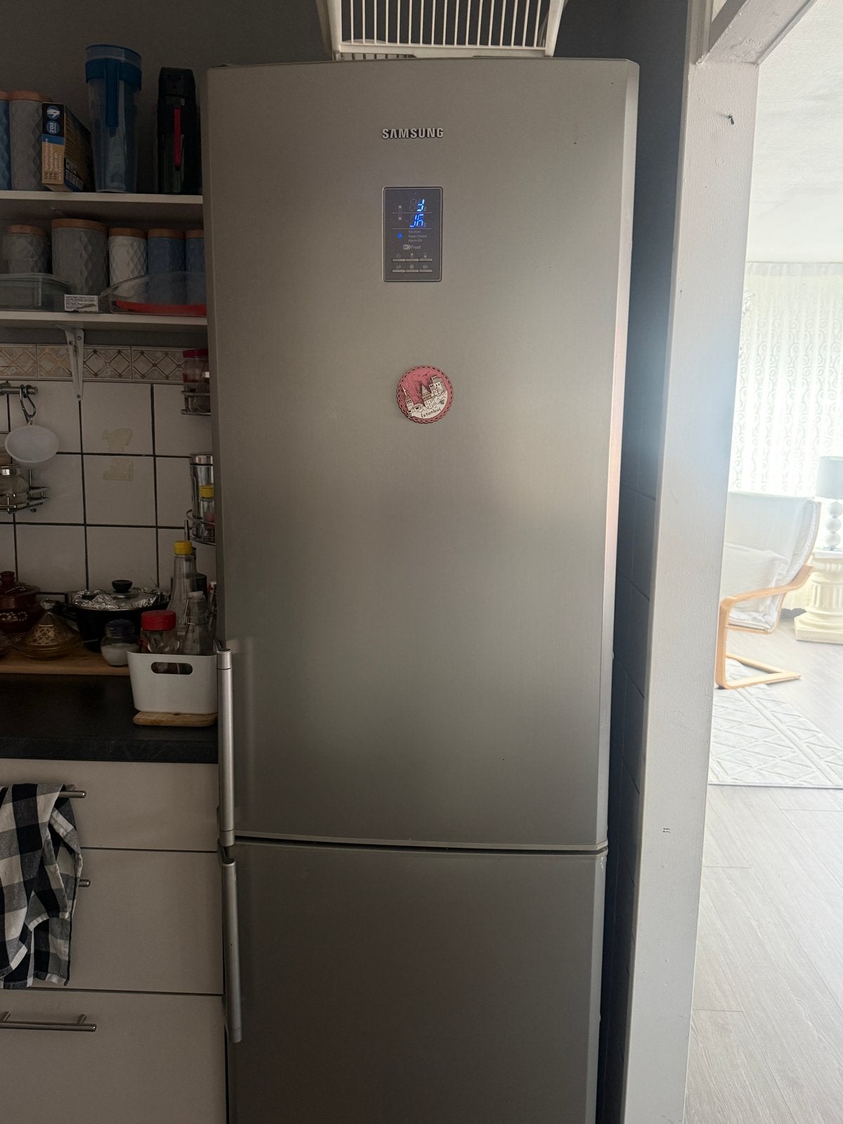 Samsung Koelkast met Vriezer - Goede Staat, Ophalen, Gebruikt, 200 liter of meer, 60 cm of meer