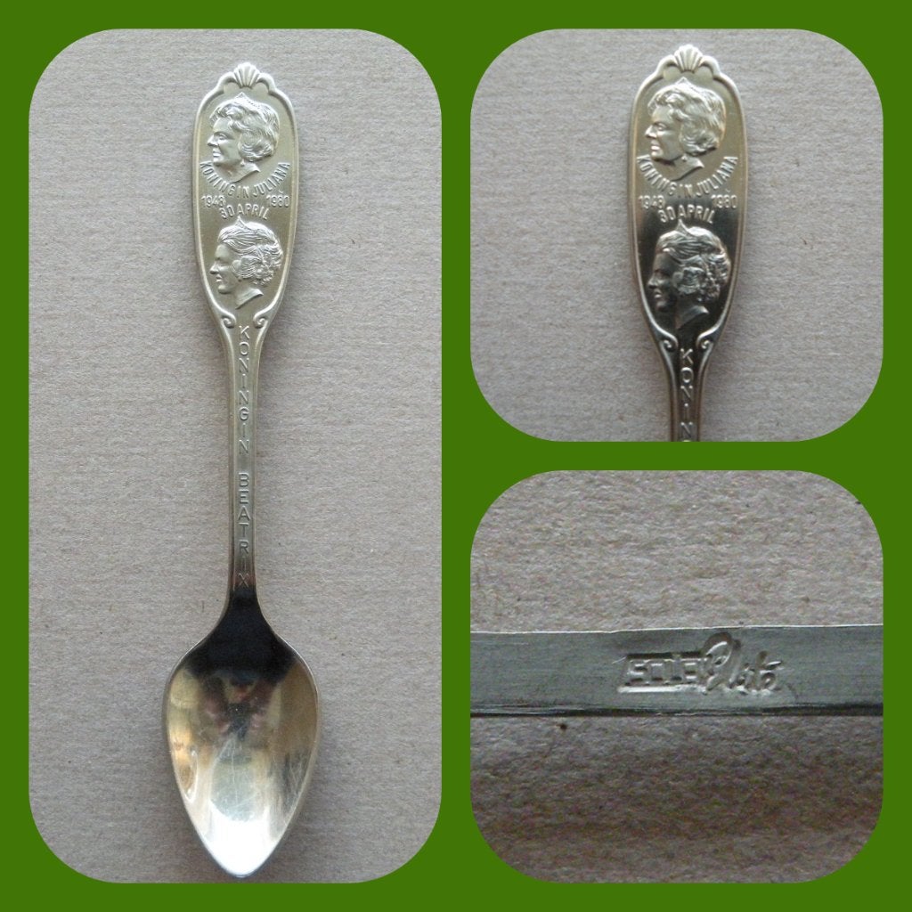 Sola lepeltje Troonswisseling 1980 (Verzendkosten nl € 1,45), Verzenden