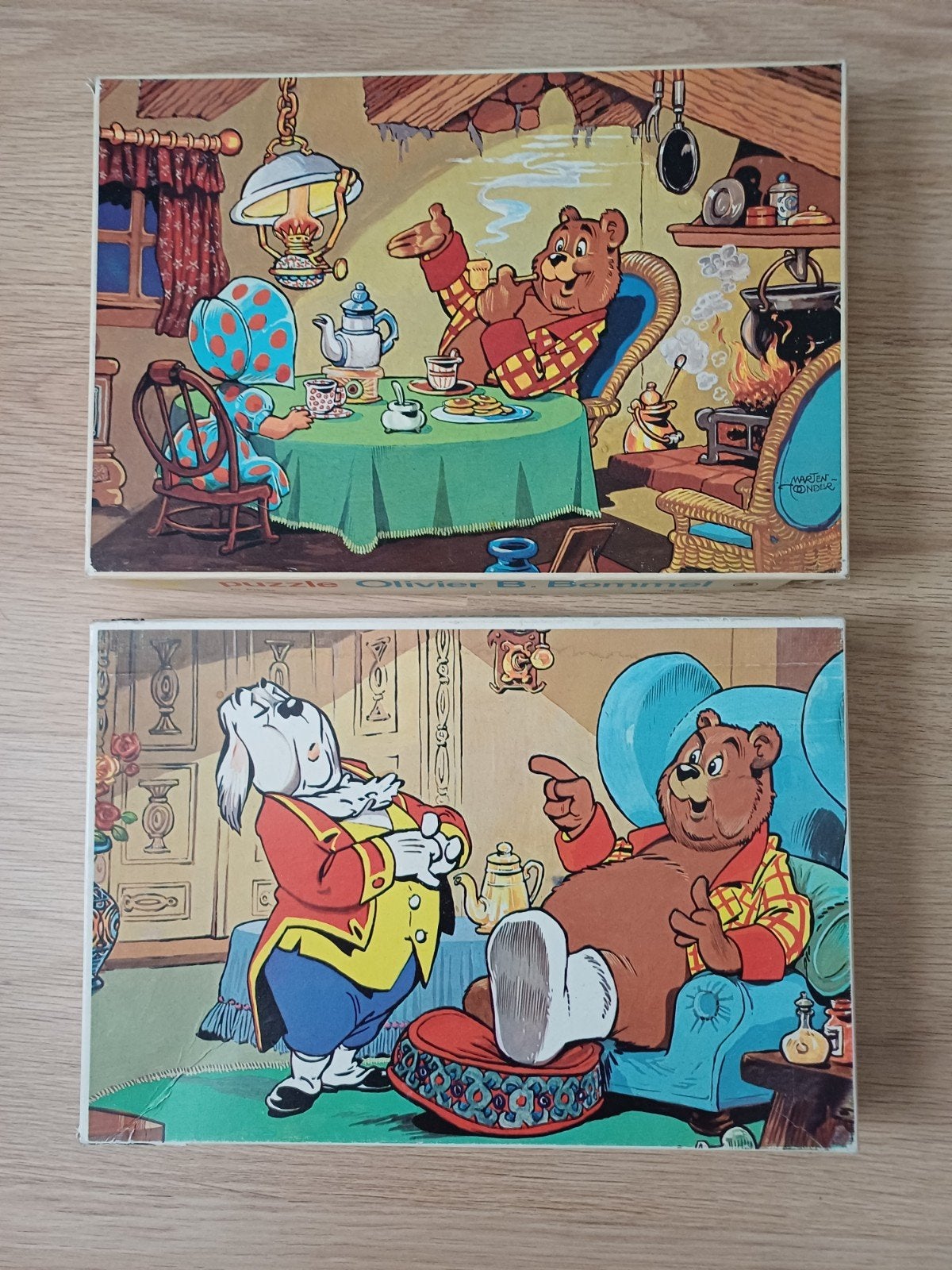 Vintage Oliver B. Bommel Puzzels (2 stuks), Ophalen, Meer dan 50 stukjes, Gebruikt, 4 tot 6 jaar