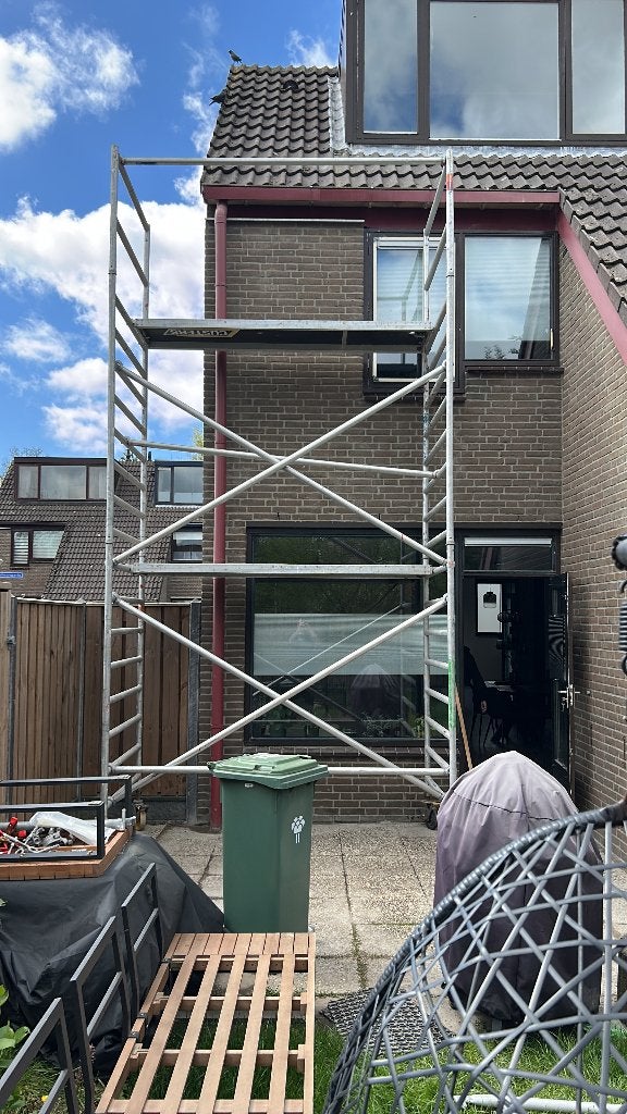 Rolsteiger, Doe-het-zelf en Verbouw, Steigers, Gebruikt, Rolsteiger of Kamersteiger, 5 meter of hoger, Ophalen