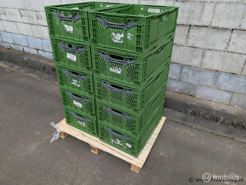 Online Veiling: Opvouwbare kratten - aantal 10 stuks, Gebruikt