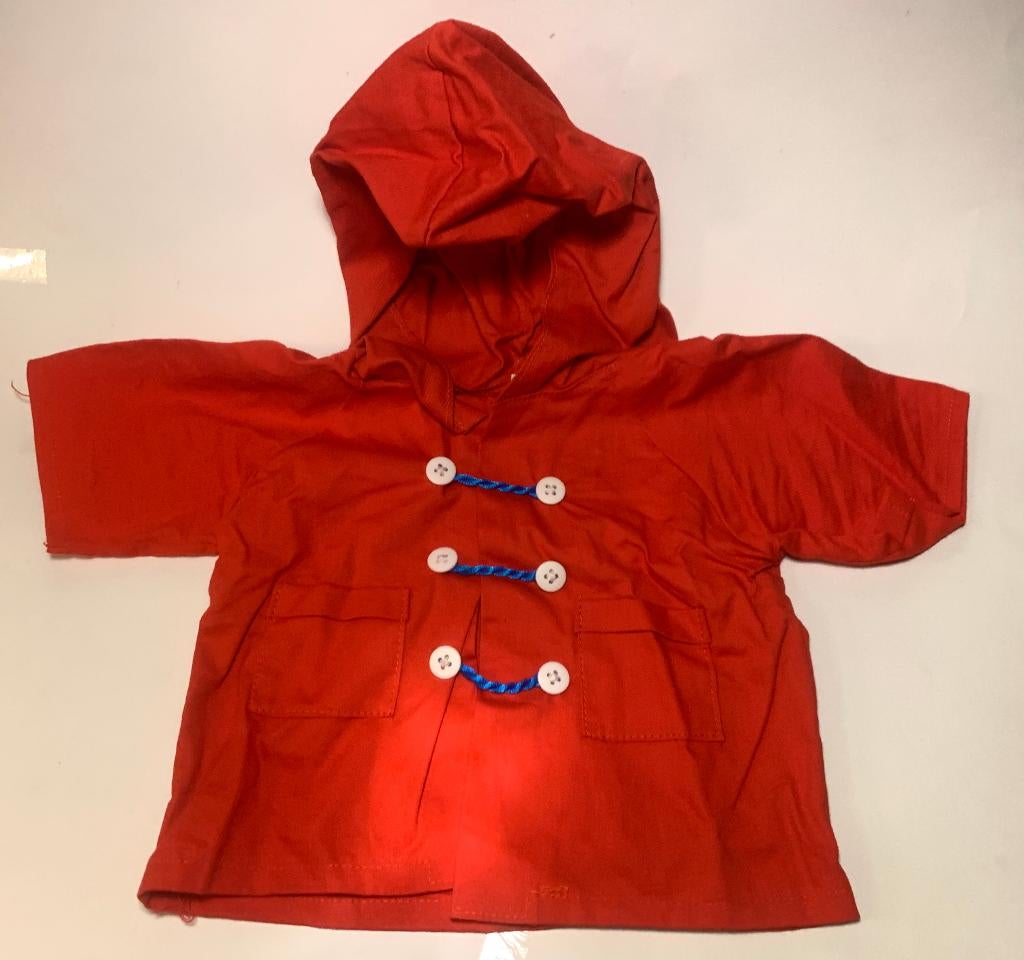 Origineel Rood jasje Freddy Teddy beer met capuchon Nieuw, Ophalen of Verzenden, Nieuw, Stoffen beer, Overige merken