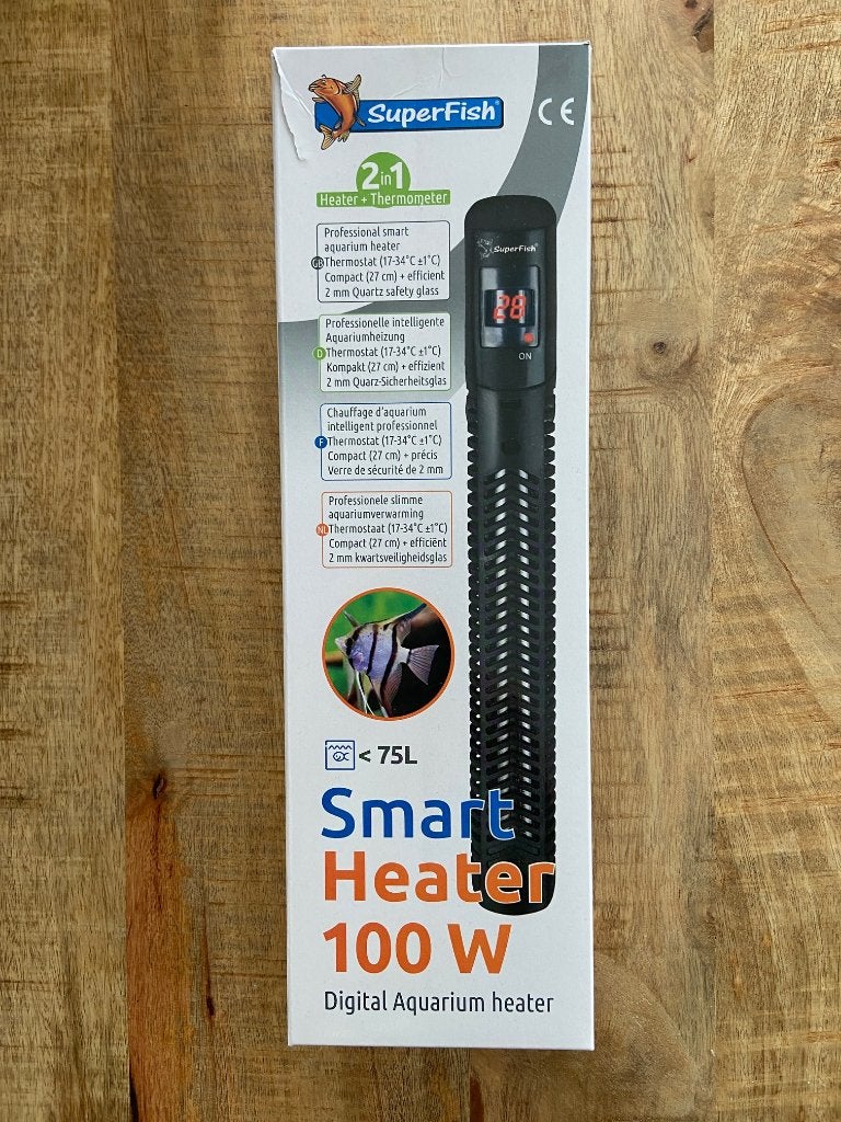 Superfish smart heater 100W aquarium thermostaat, Inclusief controller, Ophalen of Verzenden, Superfish, Verlichting of Verwarming