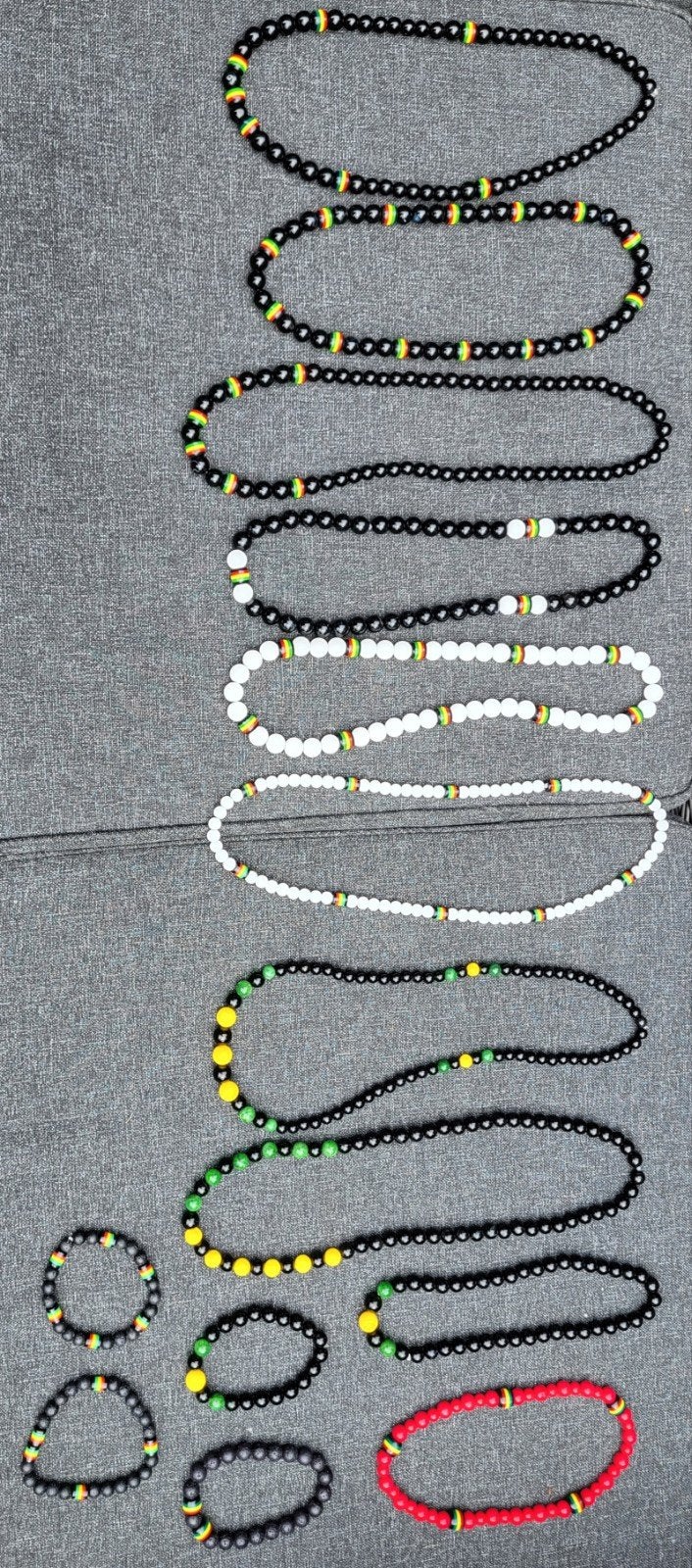 Rasta kettingen reggae sieraden sieraden, Ophalen of Verzenden, Nieuw, Overige kleuren, Overige materialen