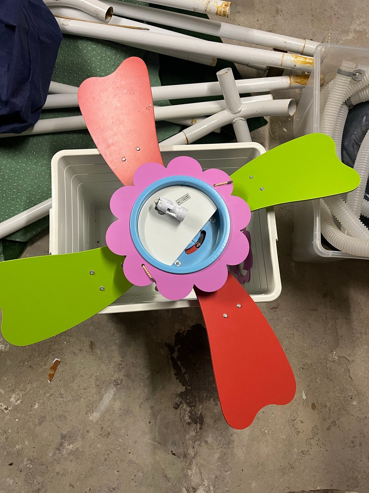 Plafond ventilator met verlichting voor kinderkamer, Ophalen of Verzenden, Zo goed als nieuw, Kinderen
