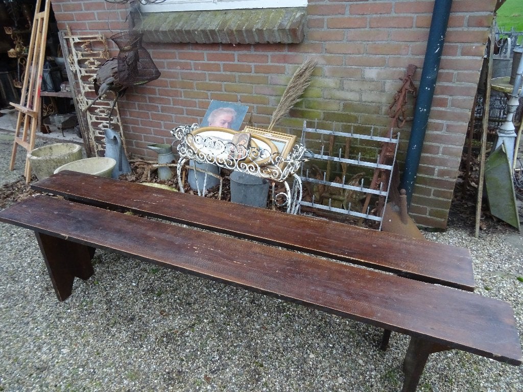 diverse Franse houten banken, Ophalen