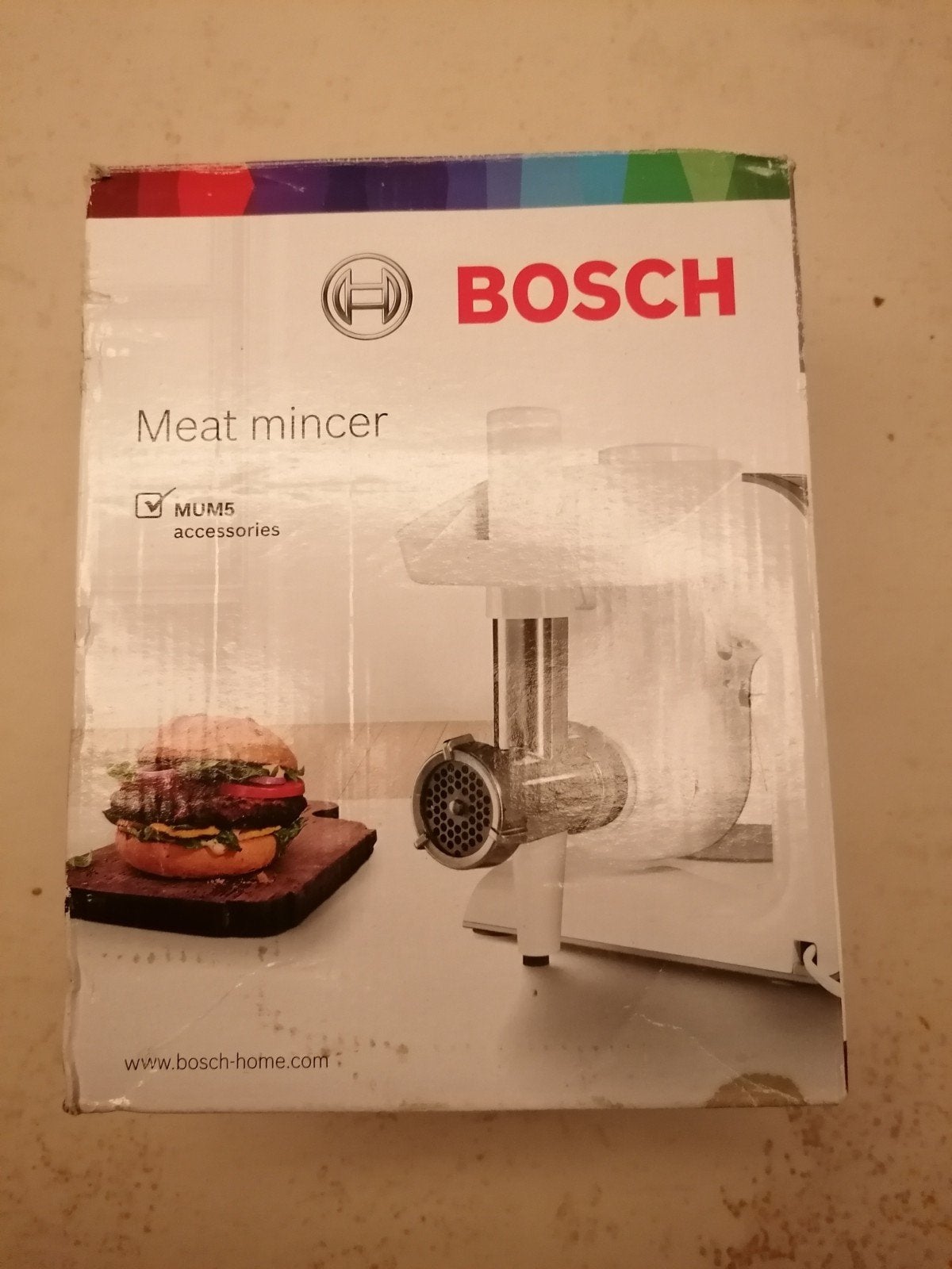 Bosch Vleesmolen MUZ5FW1 voor MUM5 keukenmachines, Ophalen of Verzenden, 3 snelheden of meer