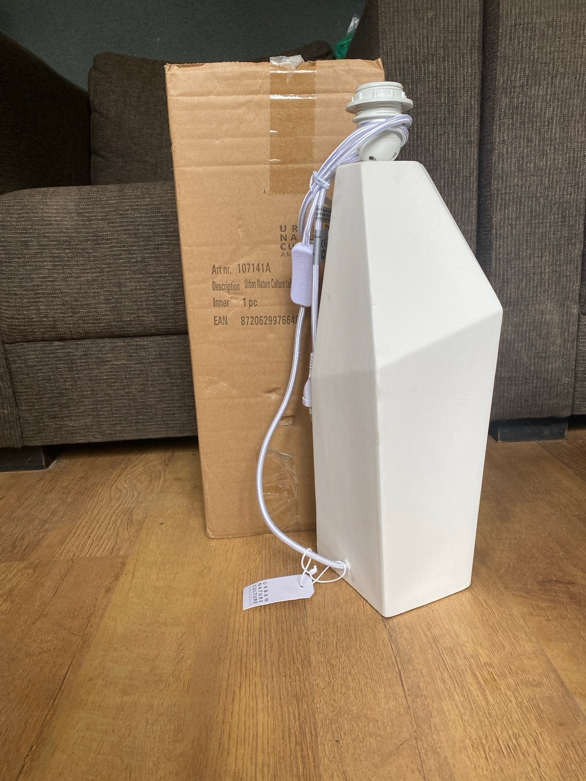 Nieuwe Witte Keramische Lampenvoet - Urban Nature Culture, Huis en Inrichting, Wit, Overige merken, Onbekend, Nieuw