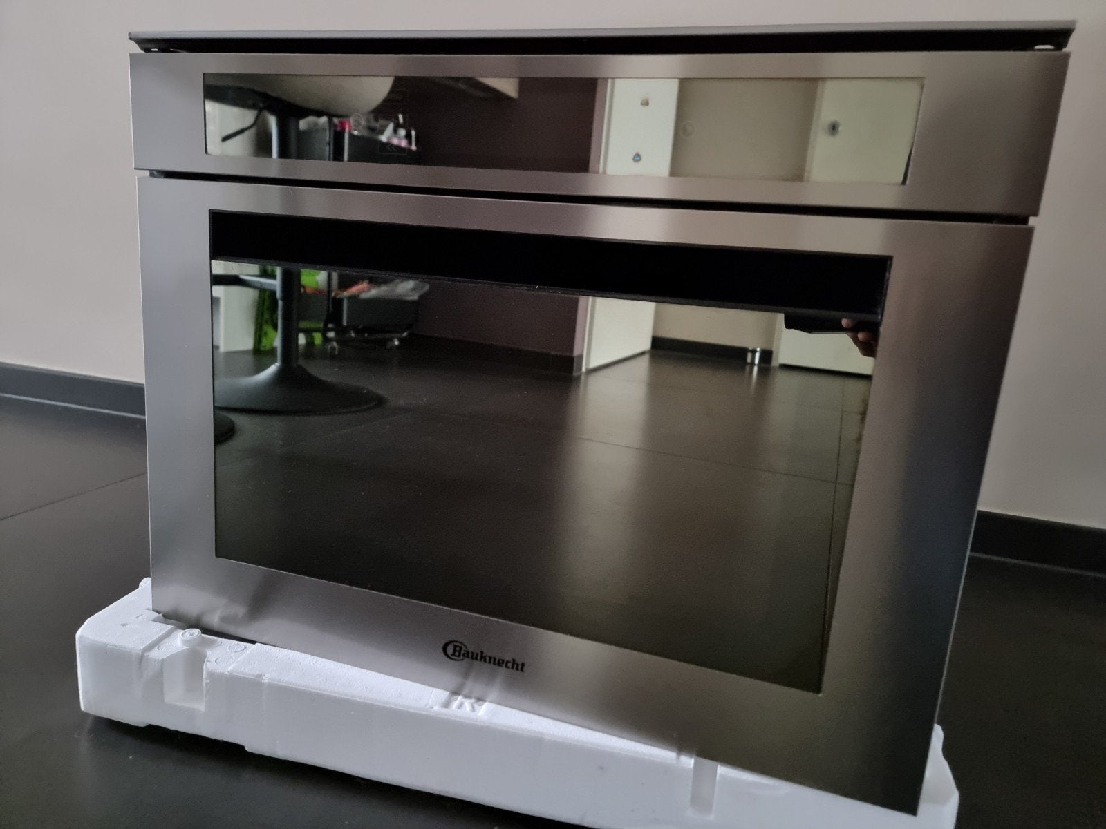 Bauknecht Combi-oven Magnetron EMCHT 9145 Inbouw 45cm, Ophalen, 45 tot 50 cm, Bauknecht, Gebruikt