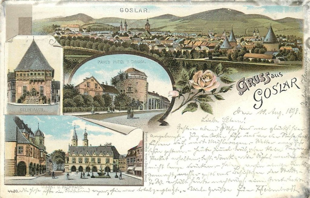 379-020-021 Goslar Litho, Verzenden, Voor 1920, Duitsland