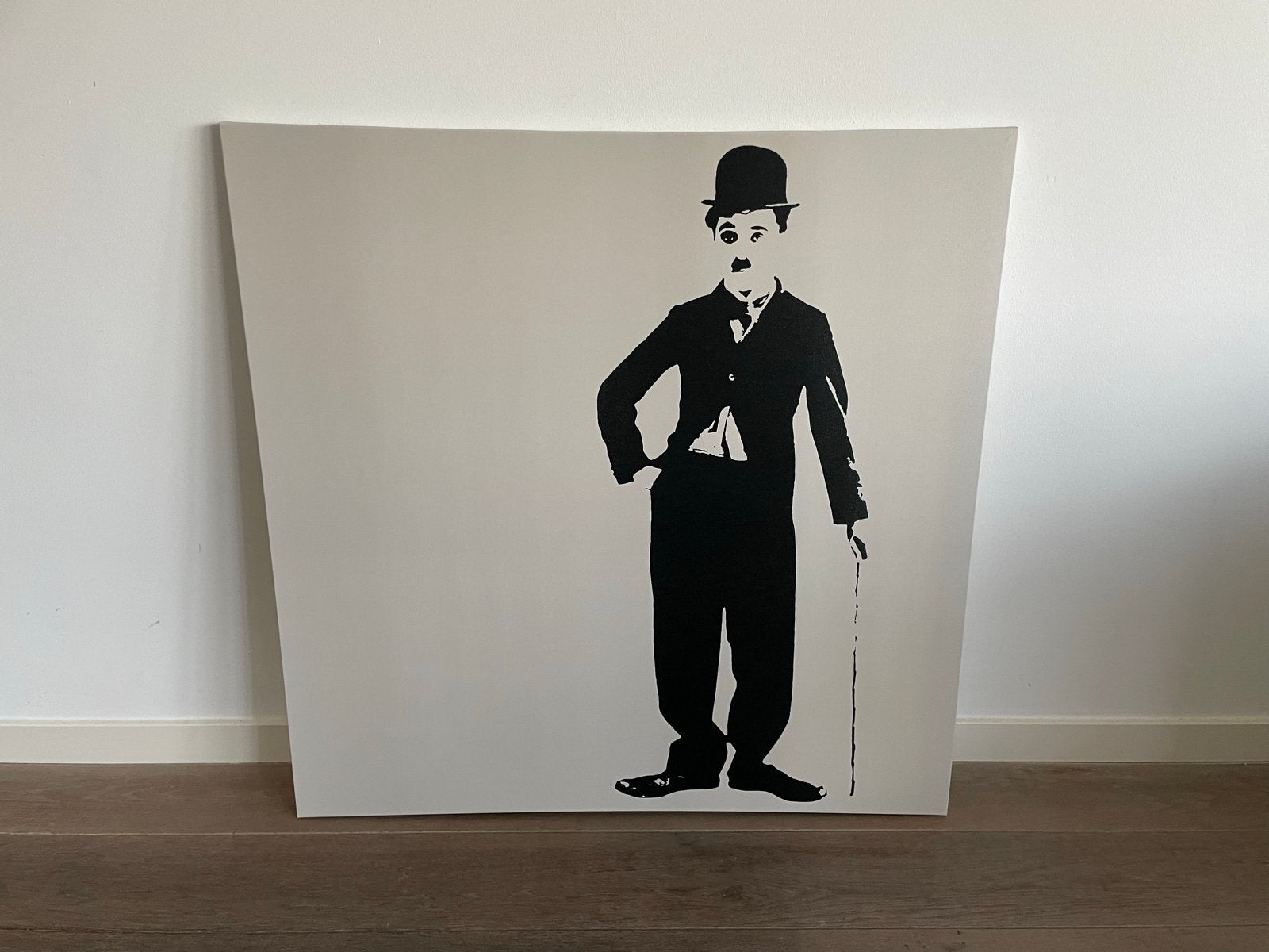 IKEA PJÄTTERYD Audrey Hepburn & Charlie Chaplin (90x90cm), Ophalen, 75 tot 100 cm, 75 – 100, Print