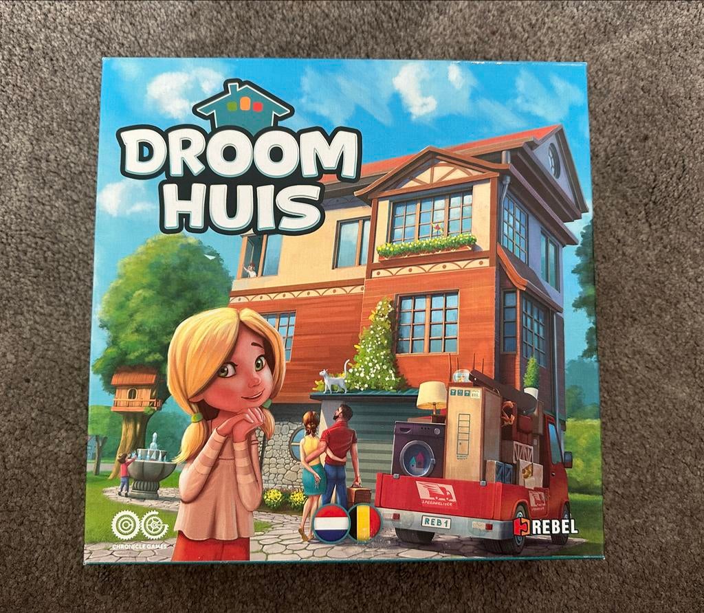 Droomhuis bordspel - zo goed als nieuw!, Hobby en Vrije tijd, Gezelschapsspellen | Bordspellen, Een of twee spelers, Ophalen of Verzenden
