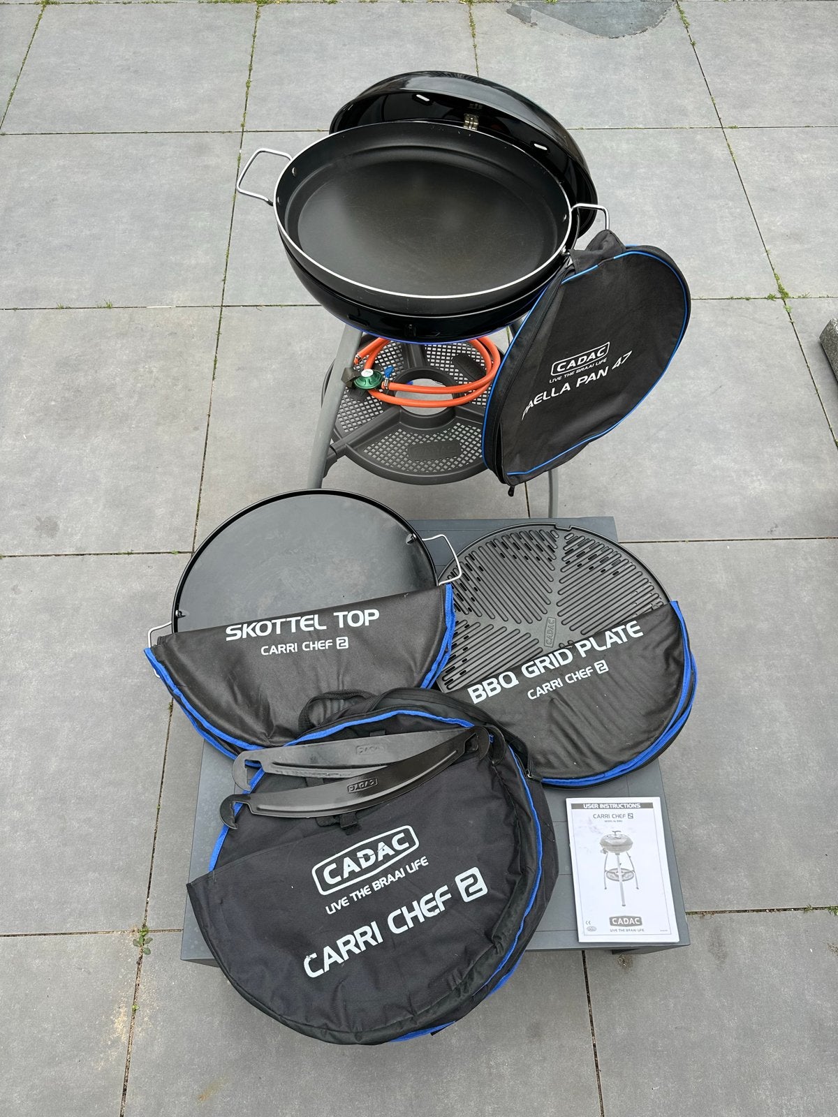 Cadac Carri Chef 2 BBQ met accessoires, Ophalen of Verzenden, Gebruikt