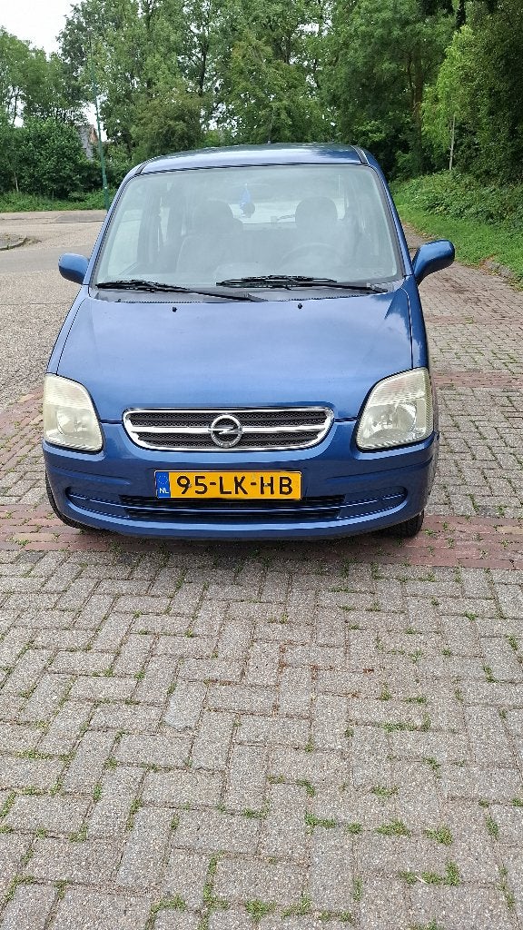 Opel Agila 1.2 I 16V 2003 Blauw, Auto's, Opel, Voorwielaandrijving, Blauw, Origineel Nederlands, Handgeschakeld