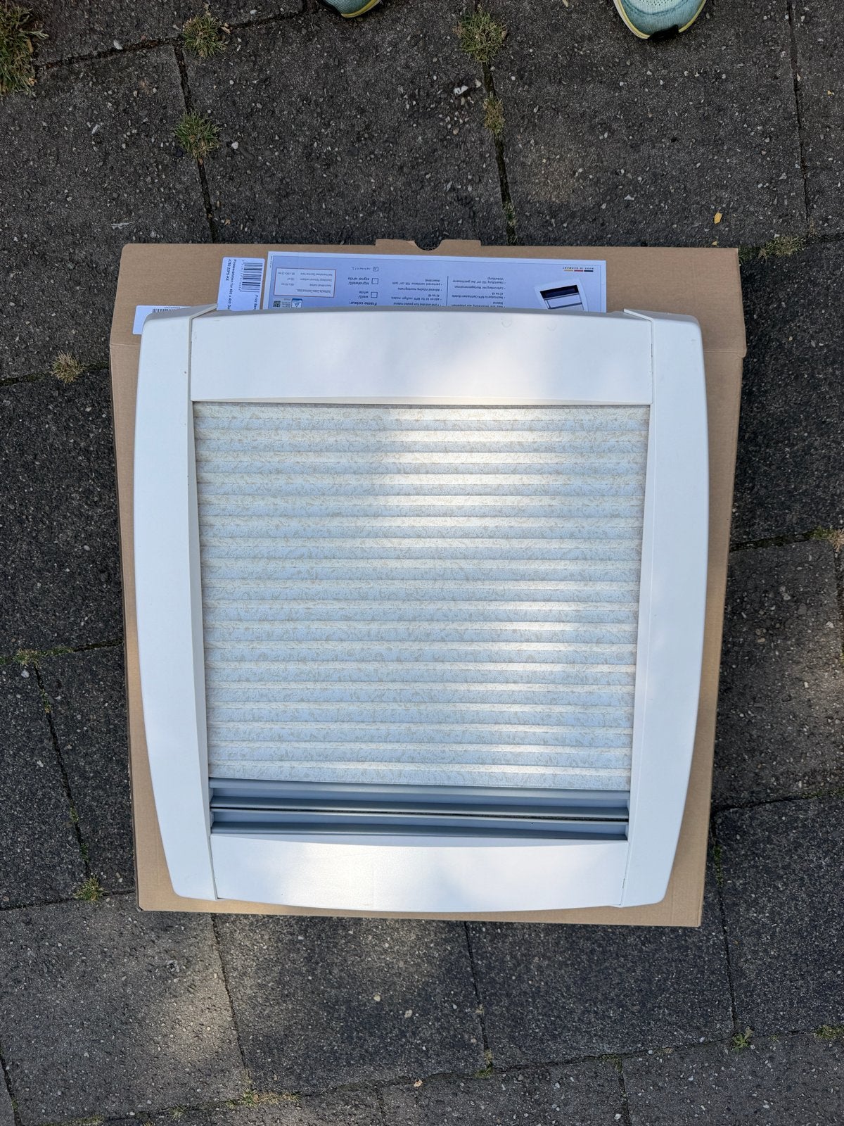 MPK Binnenframe met plissés voor dakluik 400x400 mm, Ophalen of Verzenden, Zo goed als nieuw
