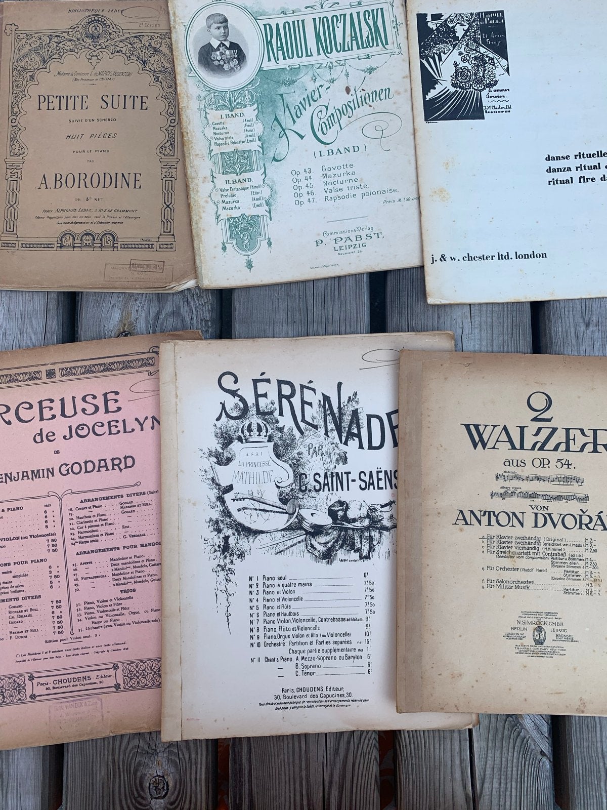 Doos vol oude muziekboeken - Klassieke bladmuziek, Gebruikt, Klassiek, Overige soorten, Ophalen of Verzenden