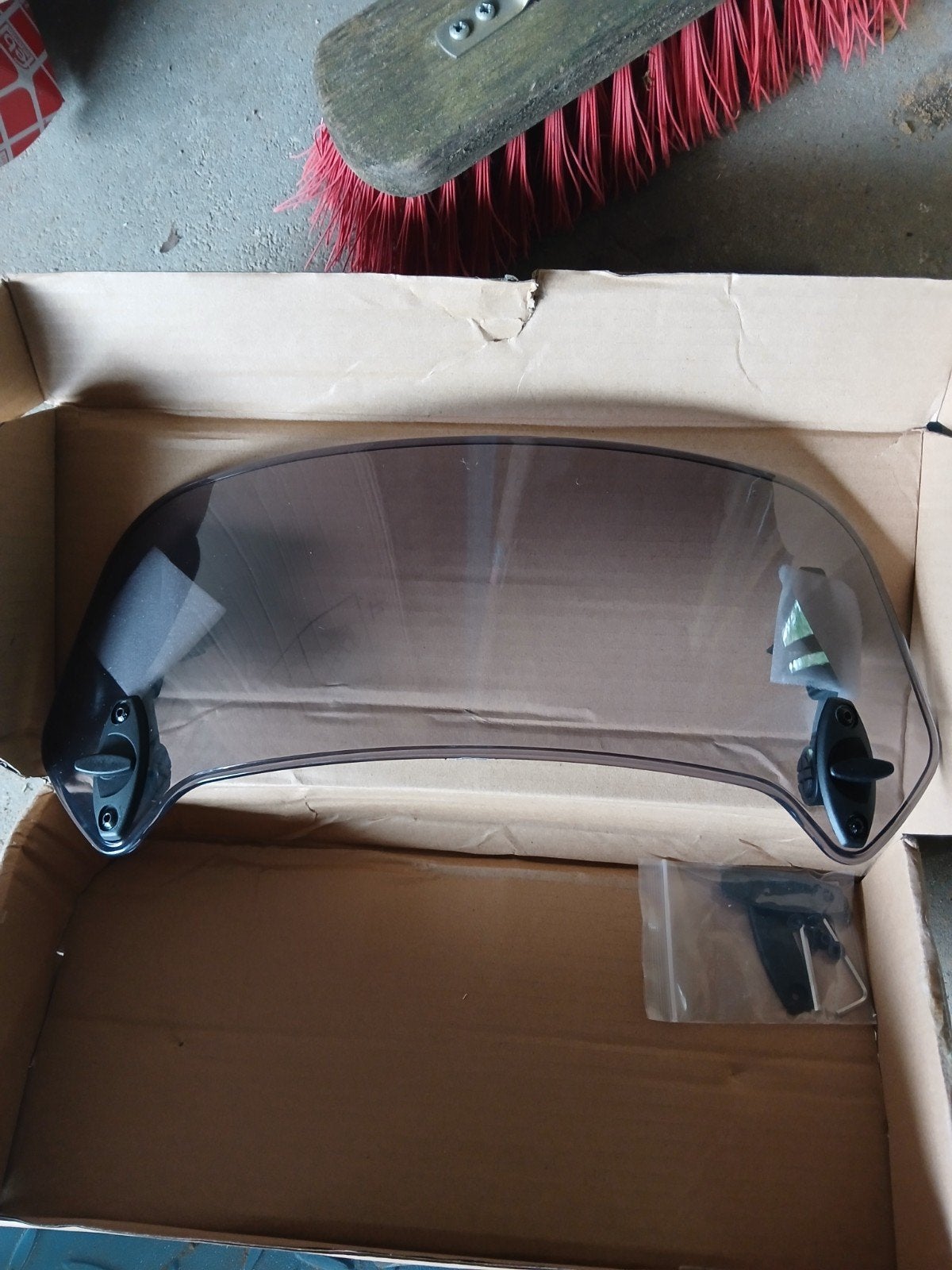 13x35 Universeel windscherm voor motor of scooter, Motoren, Accessoires | Overige, Ophalen of Verzenden, Gebruikt