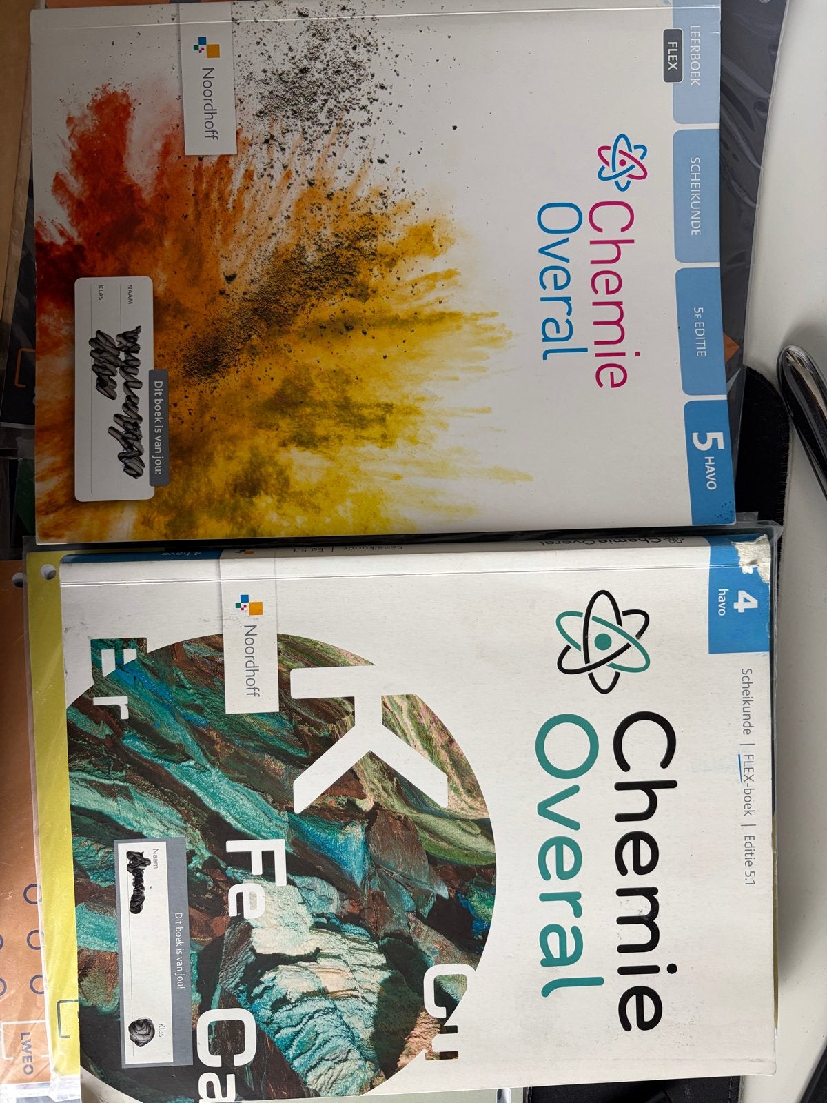 Chemie Overal Scheikunde Leerboek 4 & 5 HAVO Noordhoff, Ophalen of Verzenden, Gelezen, HAVO, Scheikunde