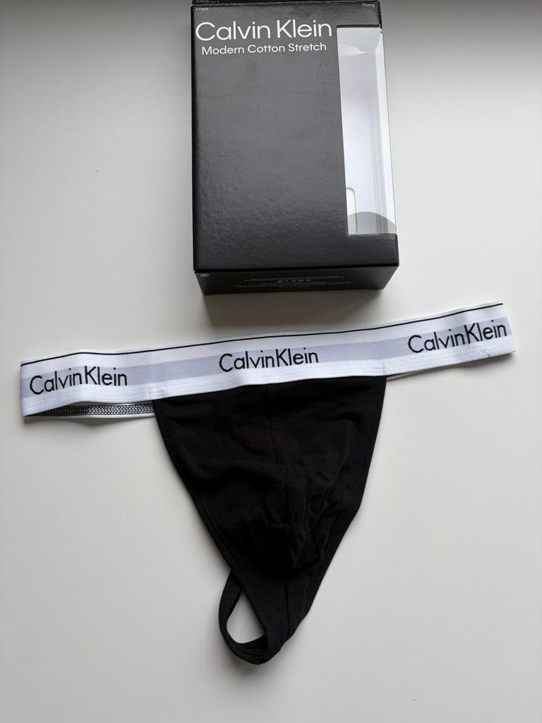 String Calvin Klein Men, Verzenden, Zwart, Slip