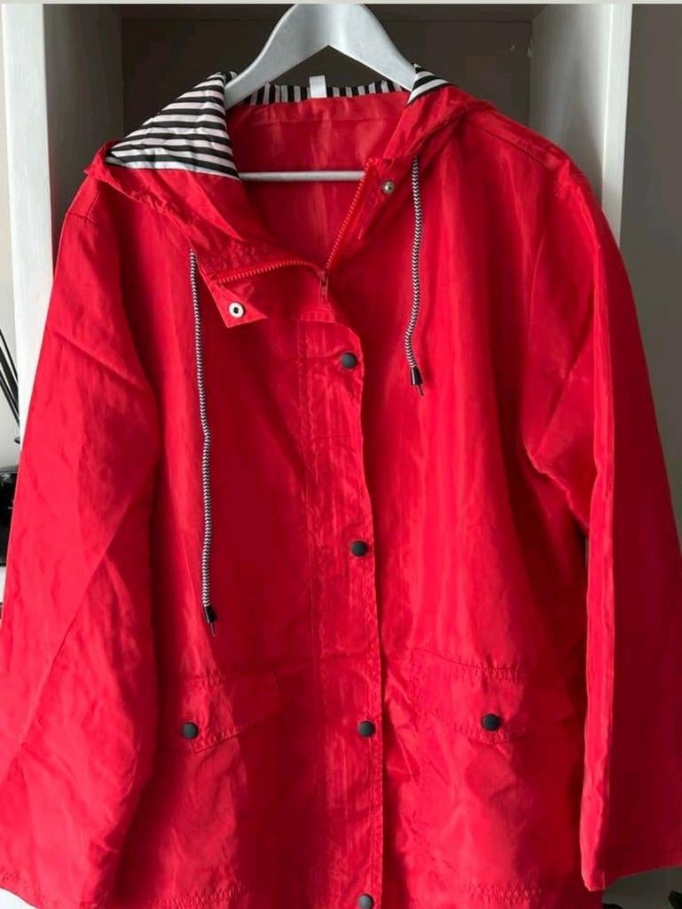 Dunne rode zomerjas maat 46, Ophalen of Verzenden, Gedragen, Maat 46/48 (XL) of groter, Rood