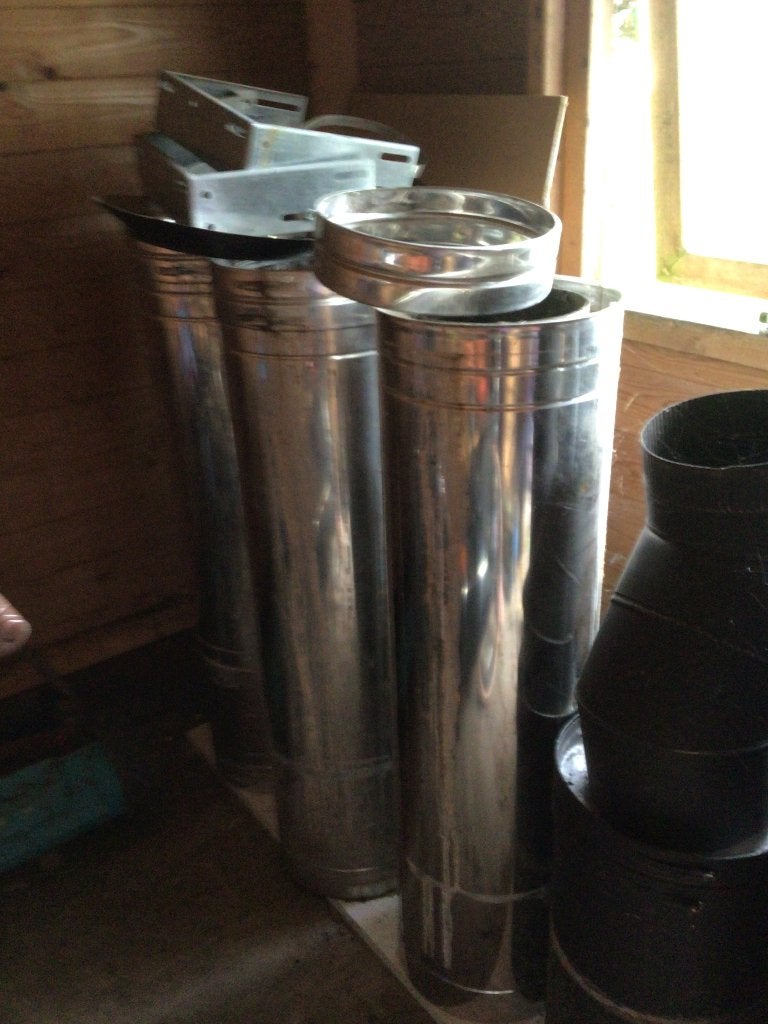 kachelpijpen binnen en buiten, Ophalen, Gebruikt