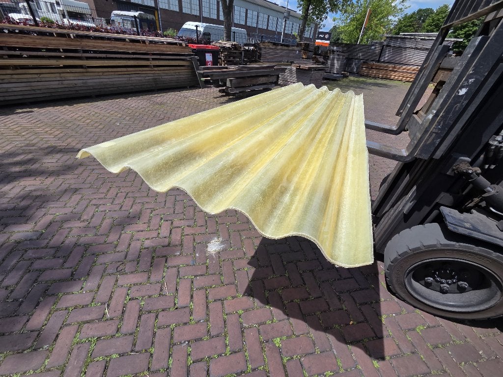 7 Polyester golfplaten lichtdoorlatend/ 3.00 m lang  nr: D29, Ophalen, Overige materialen, Overige kleuren, Nieuw