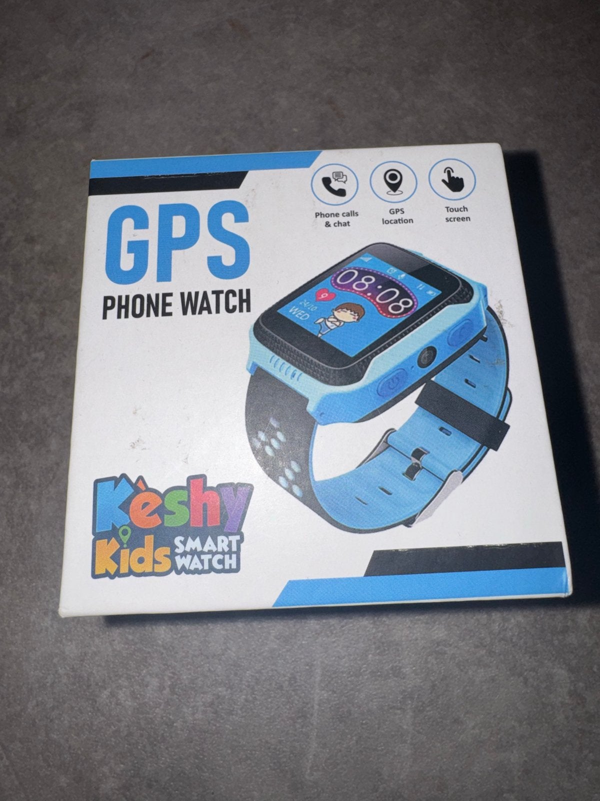 Keshy Kids GPS Smartwatch - Blauw, Ophalen, GPS, Zo goed als nieuw, Blauw