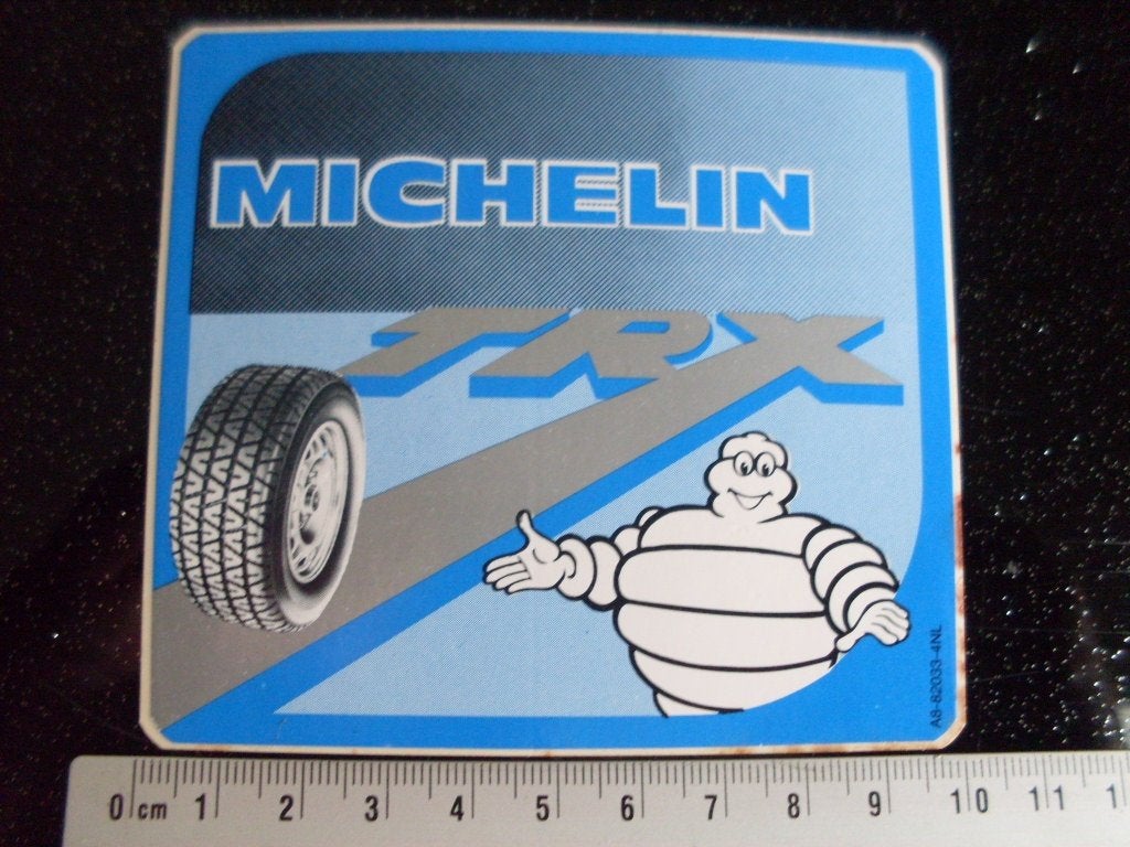 sticker michelin TRX banden autobanden bibendum, Verzenden, Zo goed als nieuw, Merk