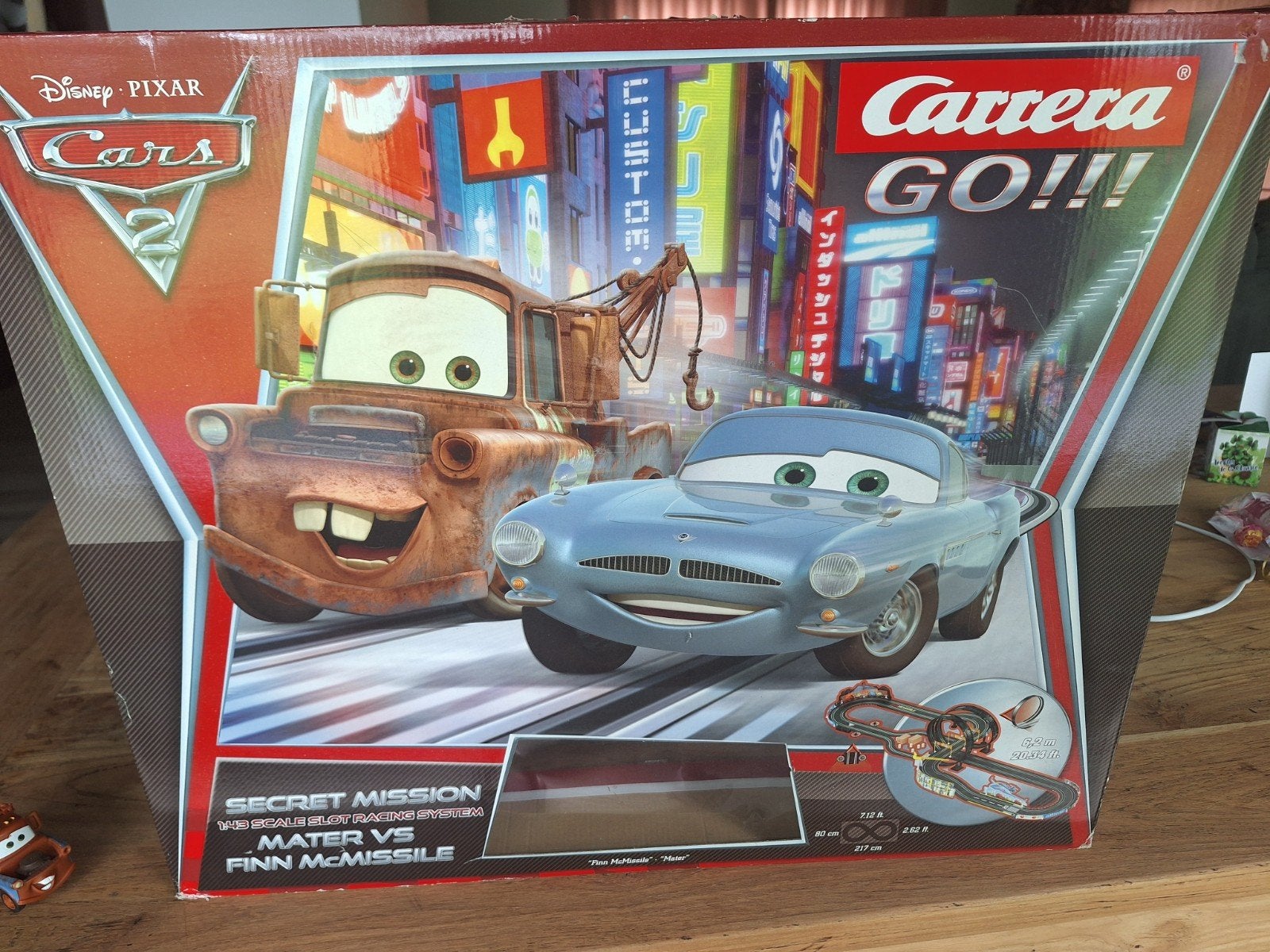 Carrera Disney Cars racebaan compleet met looping, Ophalen, Carrera, Elektrisch, Met looping