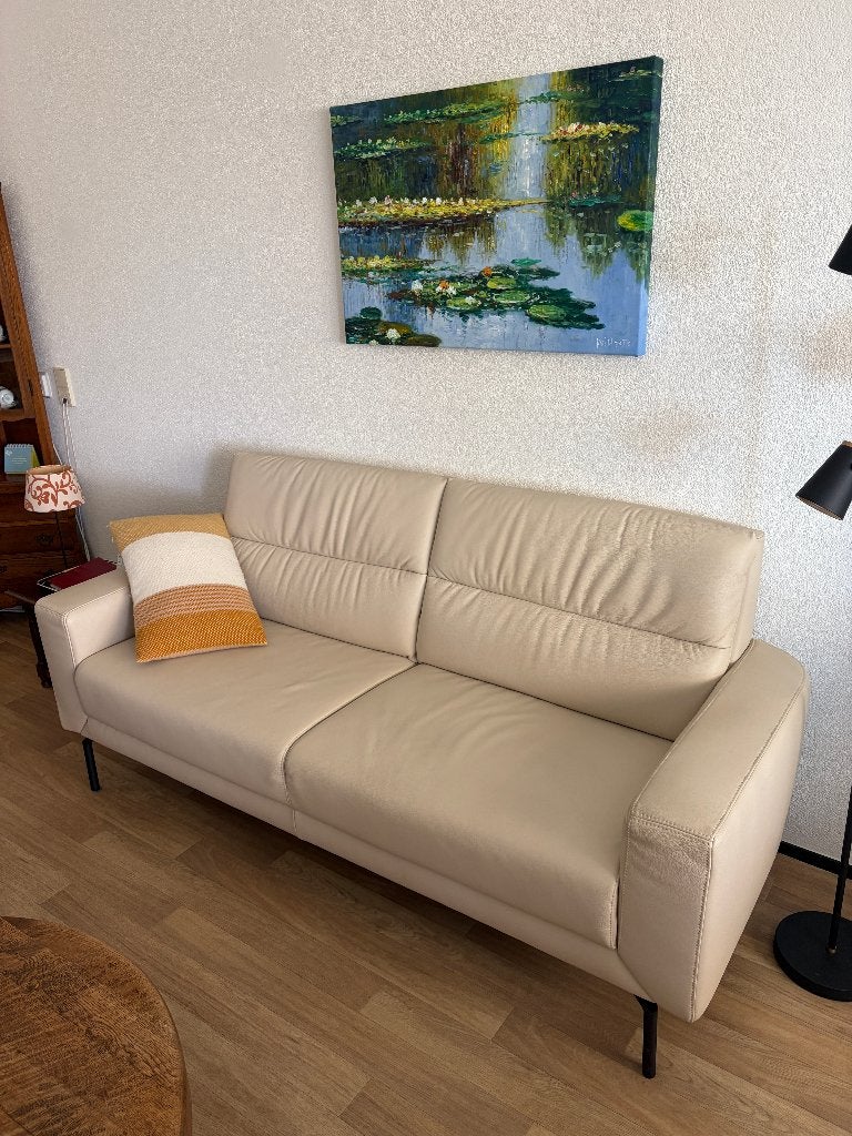 Leren bank van Velderhof, Ophalen, 150 tot 200 cm, Driepersoons, 75 tot 100 cm