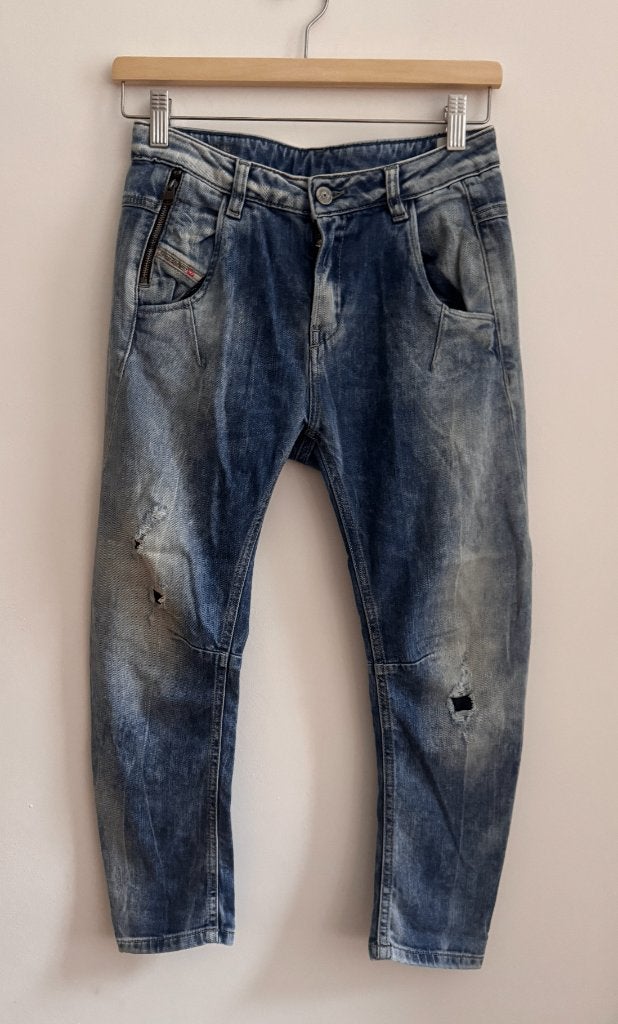 diesel broek jeans 152 bijna nieuw baggy, Kinderen en Baby's, Ophalen of Verzenden, Zo goed als nieuw, Meisje, Broek