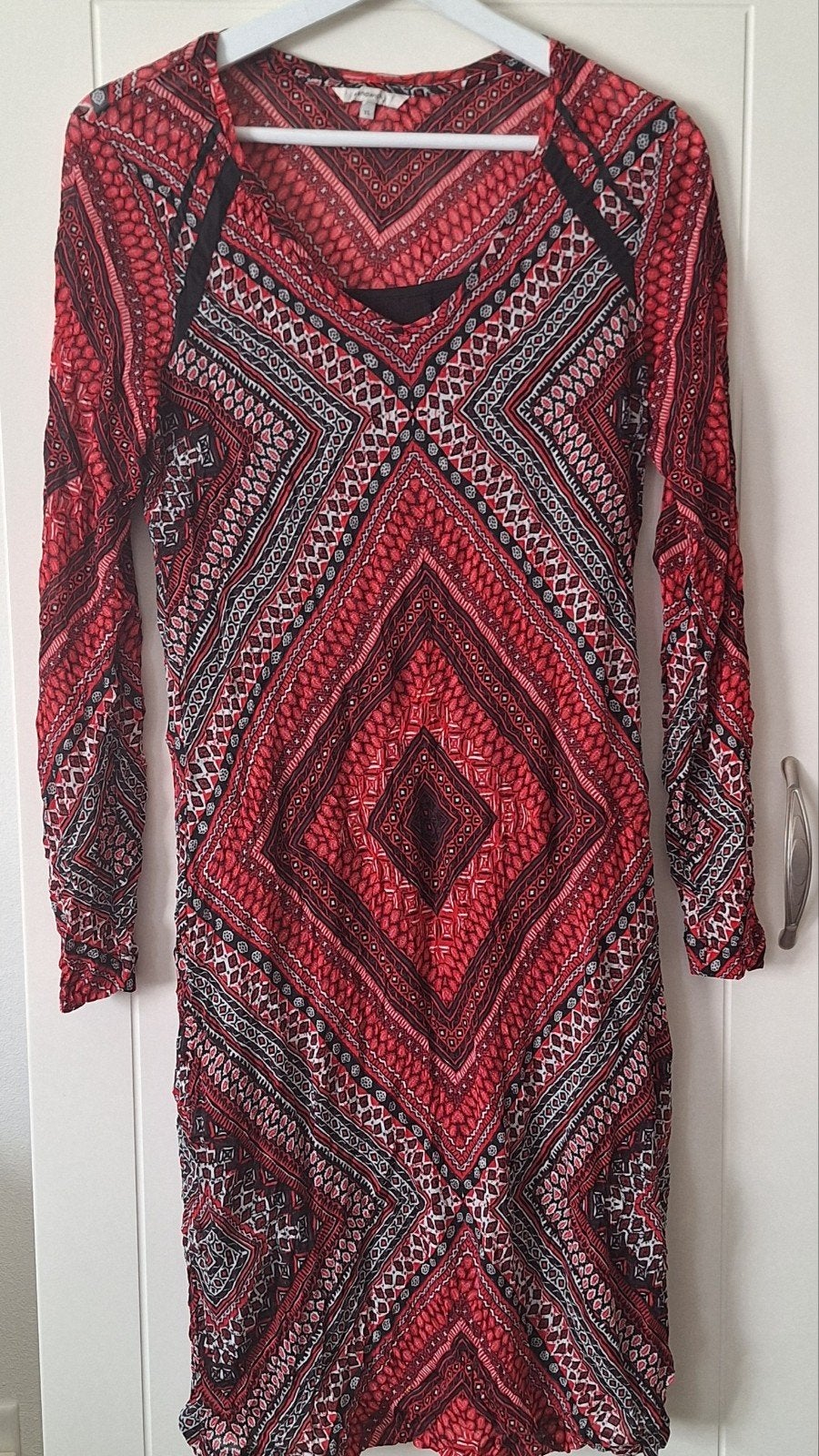 sandwich dames jurk, Maat 46/48 (XL) of groter, Ophalen of Verzenden, Zo goed als nieuw, Knielengte