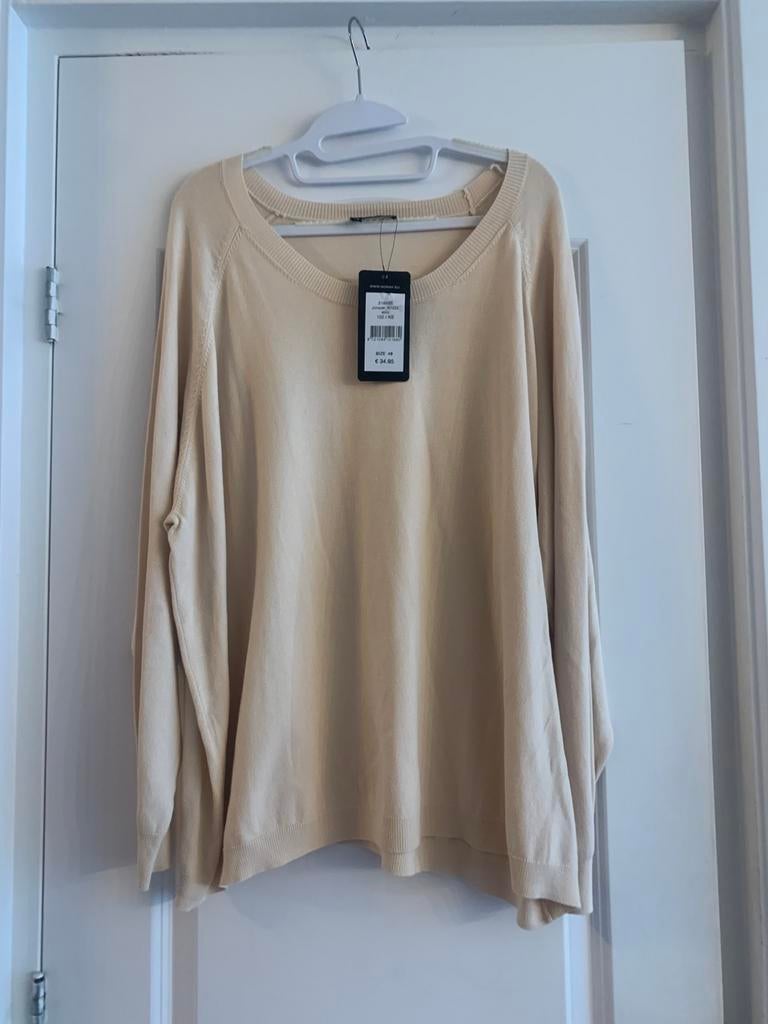 Norah trui, Ophalen of Verzenden, Nieuw, Maat 46/48 (XL) of groter, Beige