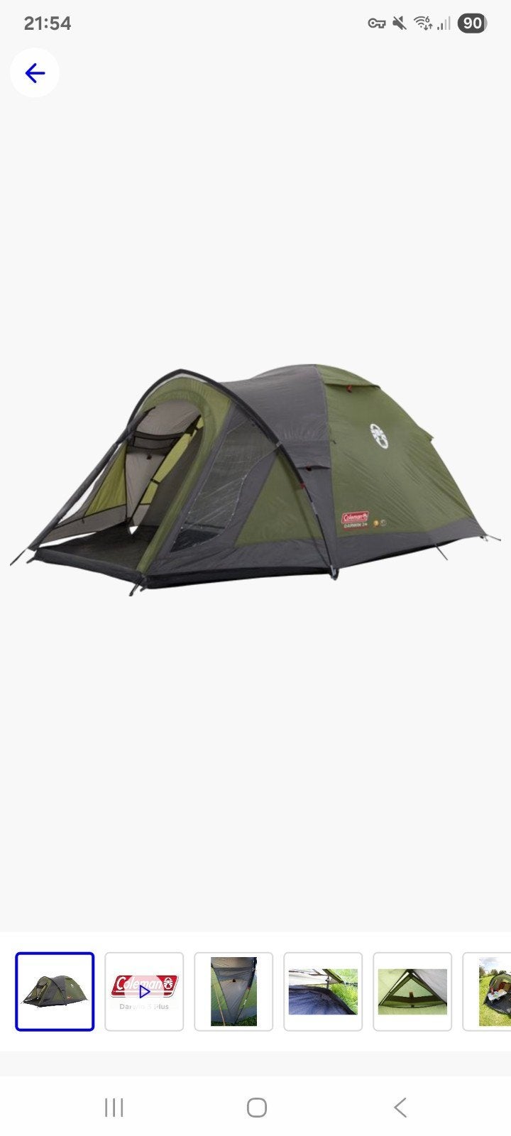 Coleman Darwin 3 plus - 3-persoons koepeltent, Caravans en Kamperen, Ophalen, Gebruikt, Tot en met 3