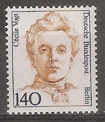 Duitsland Berlijn, Cecile Vogt, 1989., Ophalen of Verzenden, BRD, Postfris