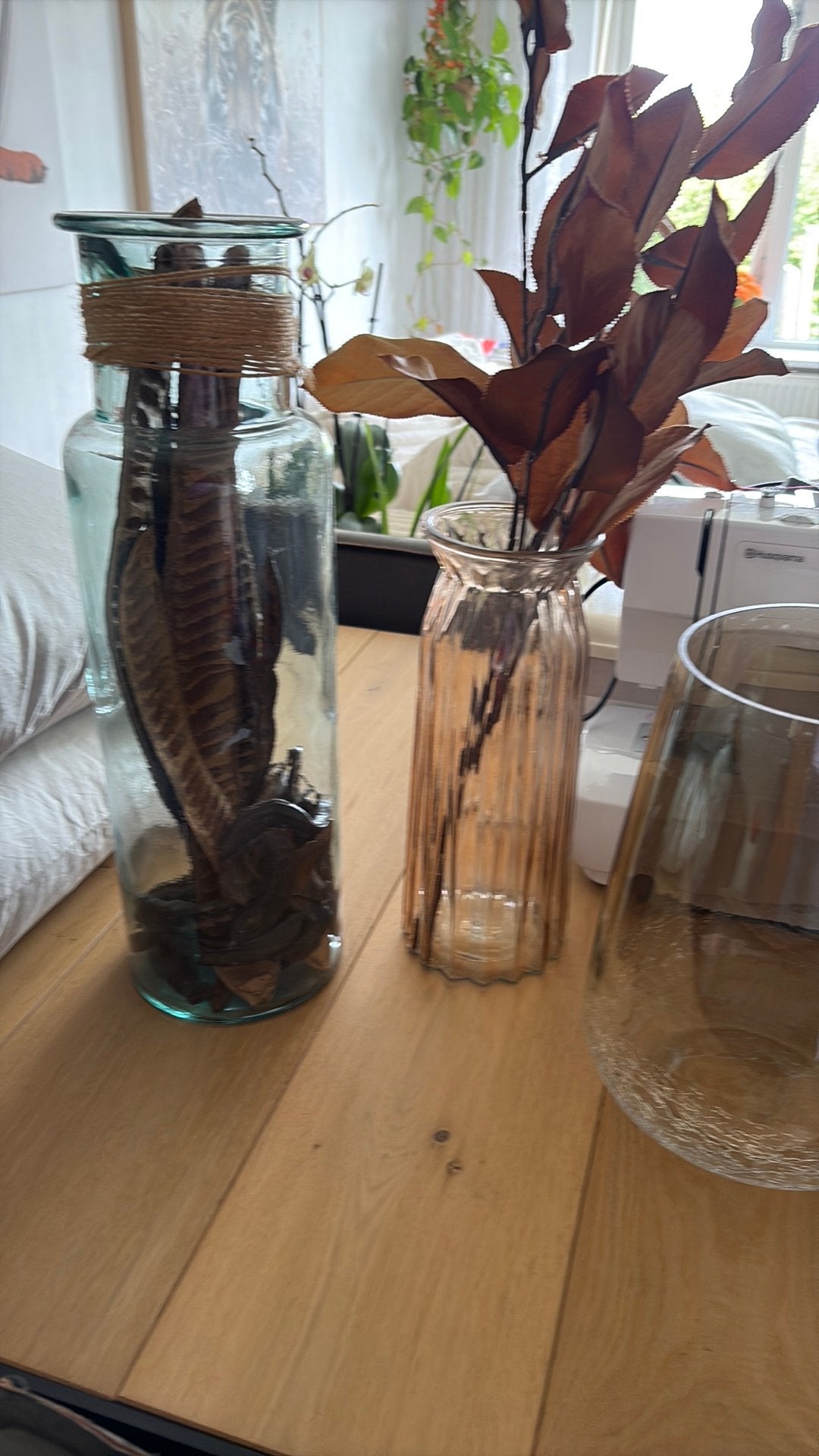 Vazen ea deco oud teab, Huis en Inrichting, Woonaccessoires | Zuilen en Pilaren, Ophalen, Zo goed als nieuw