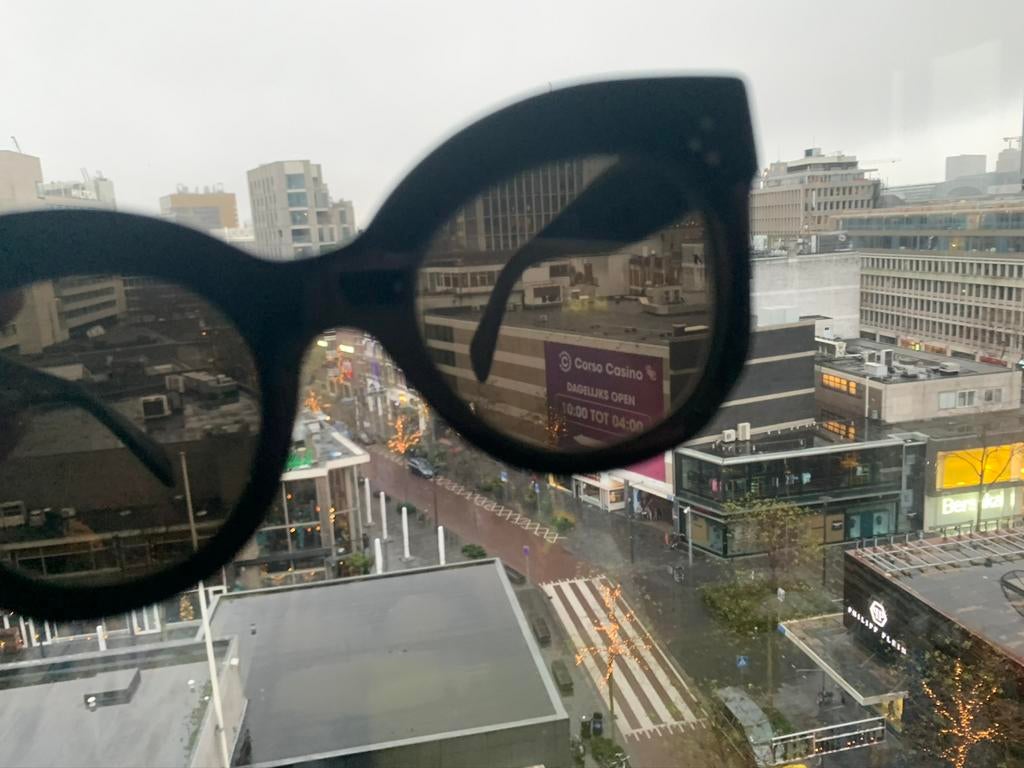 Celine - Vintage Celine cl41443/s Sunglasses Black, Ophalen of Verzenden, Zo goed als nieuw, Zwart, Overige merken