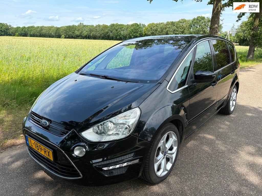 Ford S-Max 2.0 EcoBoost Titanium 7p AUTOMAAT/Pano/Airco/NW A, Auto's, Ford, Euro 5, 1976 cc, Zwart, 4 cilinders