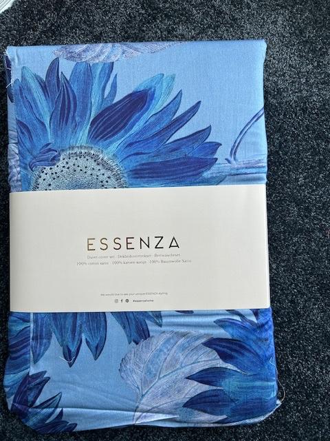 Essenza Dekbedovertrek 240 100% Satijn Katoen, Info@essenzahome.nl, Blauw, Essenza, Dekbedovertrek
