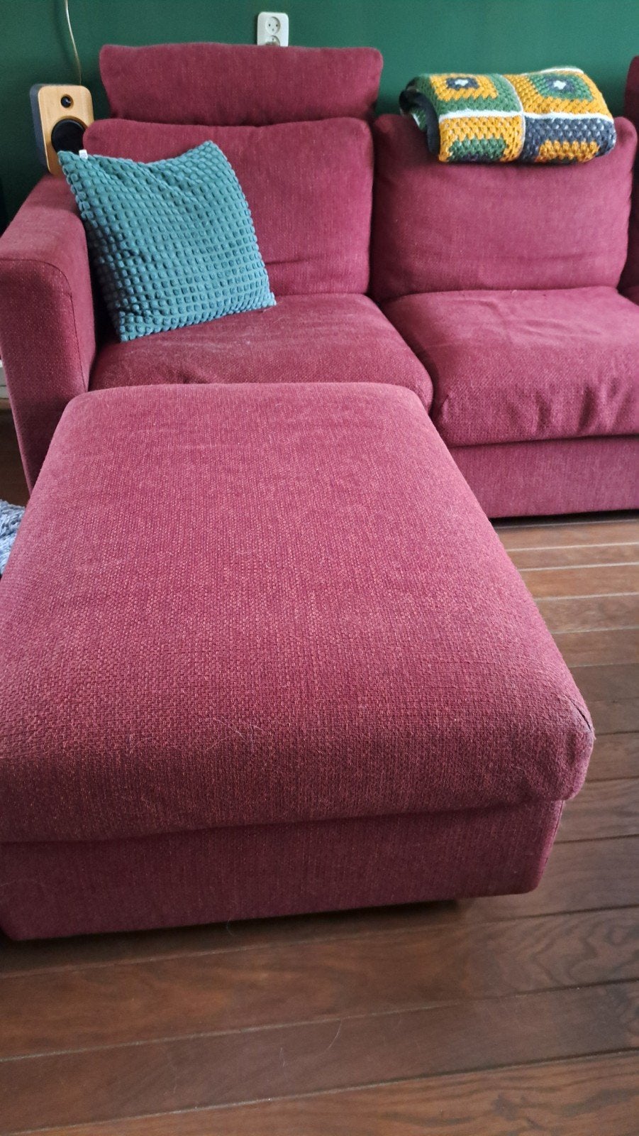Vimle hocker Ikea, Ophalen, 50 tot 75 cm, Zo goed als nieuw, Rechthoekig