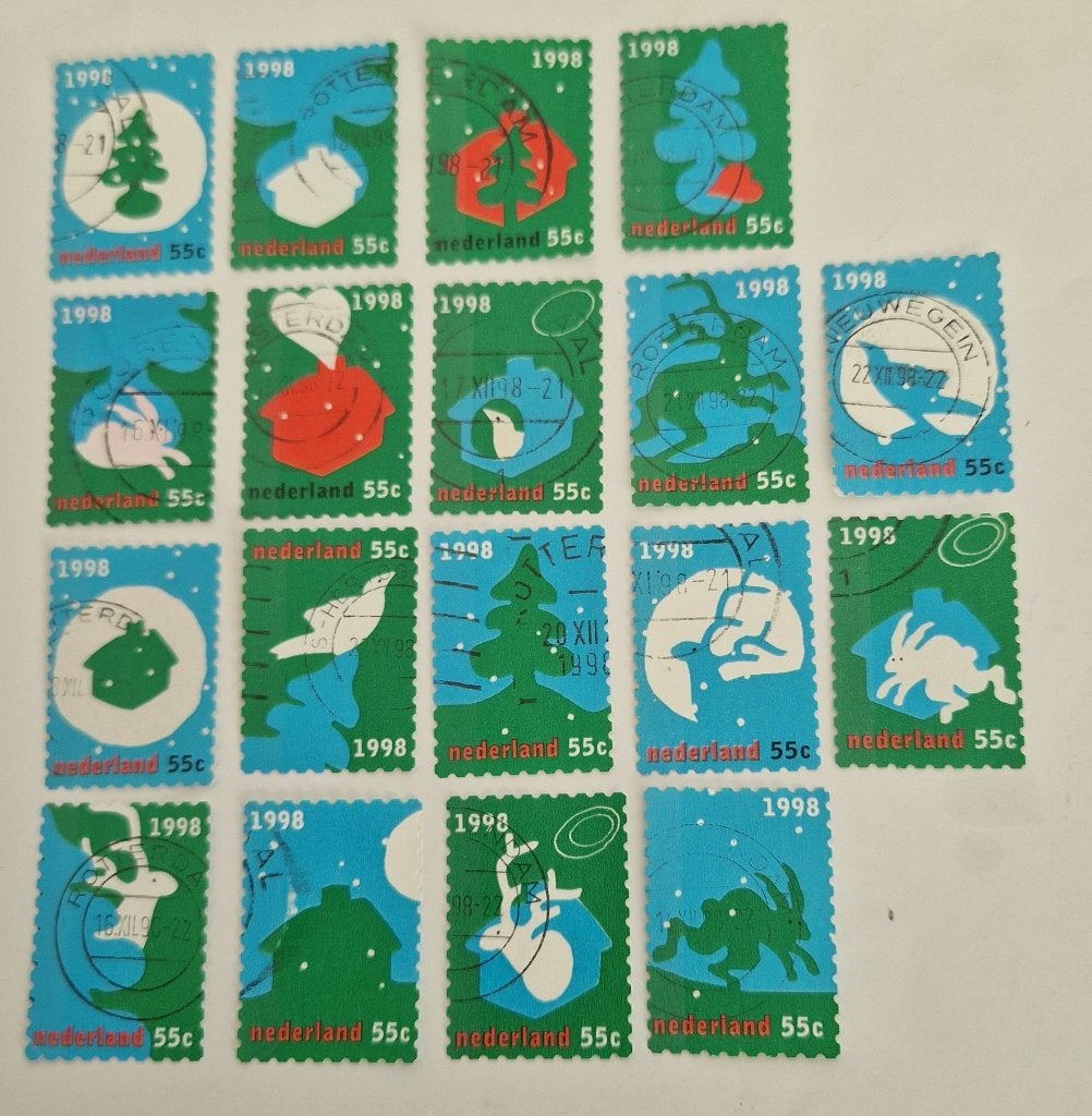 Nederland 1998 - nvph1788-1807 - Decemberzegels  18 van 20, Ophalen of Verzenden, Na 1940, Gestempeld