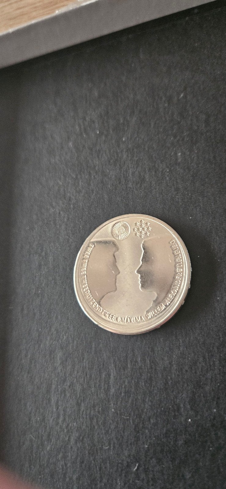 Zilveren 10 Euro 2002 Huwelijksmunt Willem & Maxima, Zilver, Overige landen, Ophalen of Verzenden, 10 euro