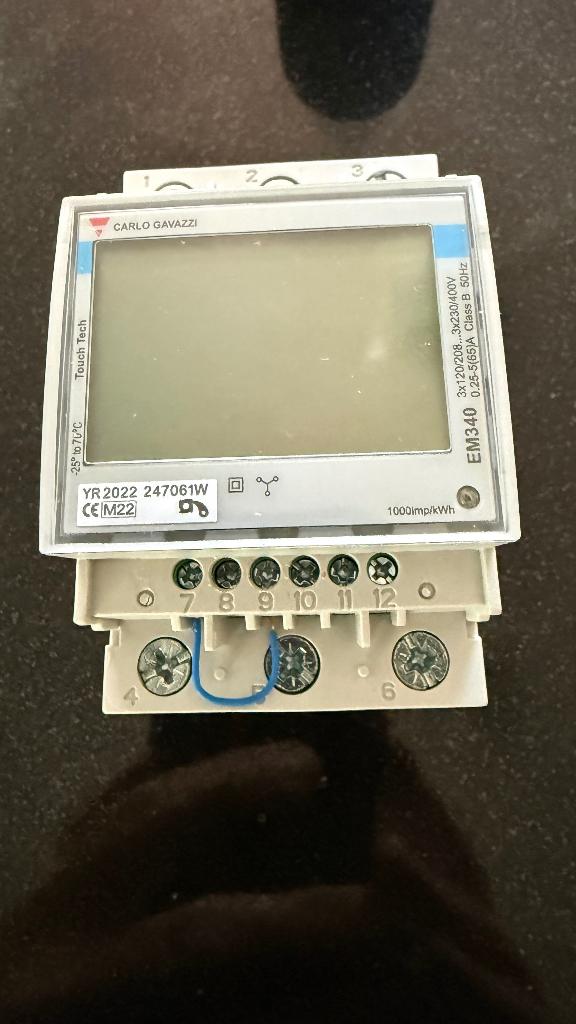 Carlo Gavazzi EM340 3-fase MID meter - LoadBalancing, Auto diversen, Laadpalen, Ophalen of Verzenden, Gebruikt, Laadpaal en Laadkabel