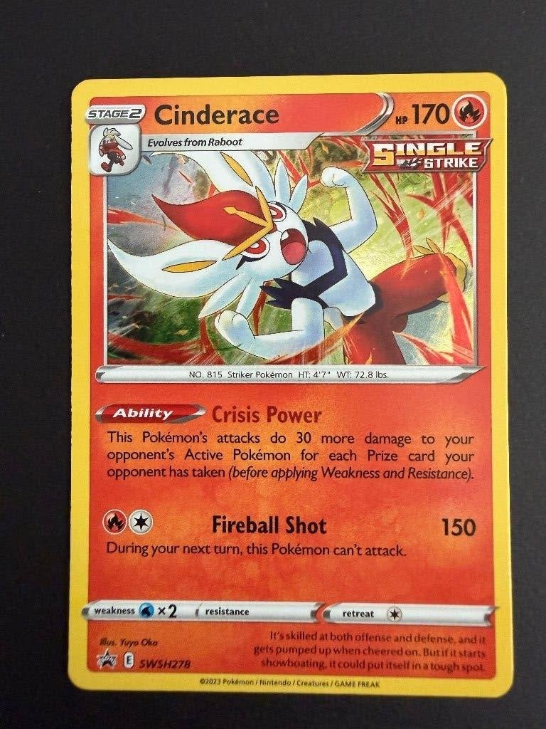 Cinderace SWSH278 NM Expansion stamp, Ophalen of Verzenden, Zo goed als nieuw, Losse kaart