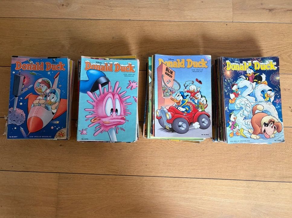 4 Donald Duck Jaargangen 2017-2020, Boeken, Meerdere stripboeken, Ophalen of Verzenden, Gelezen