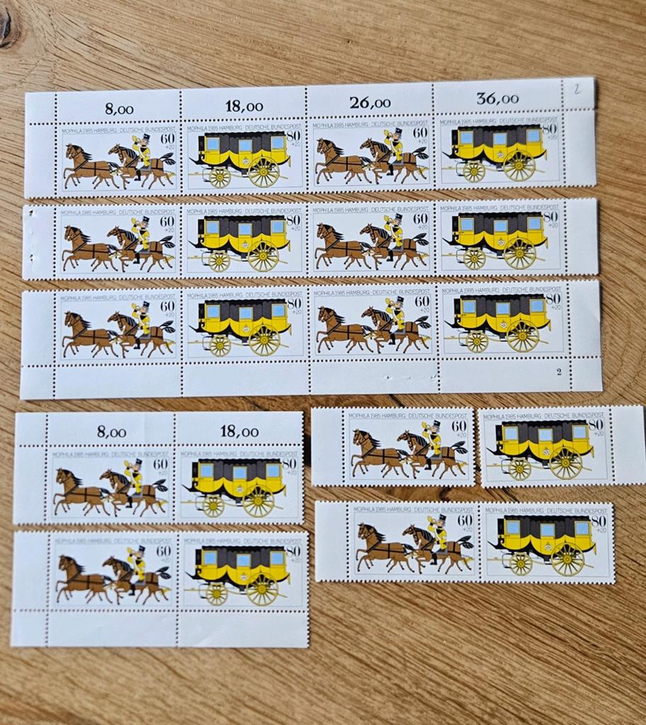 Postzegels Duitsland postkoets postfris, Verzenden, BRD, Postfris